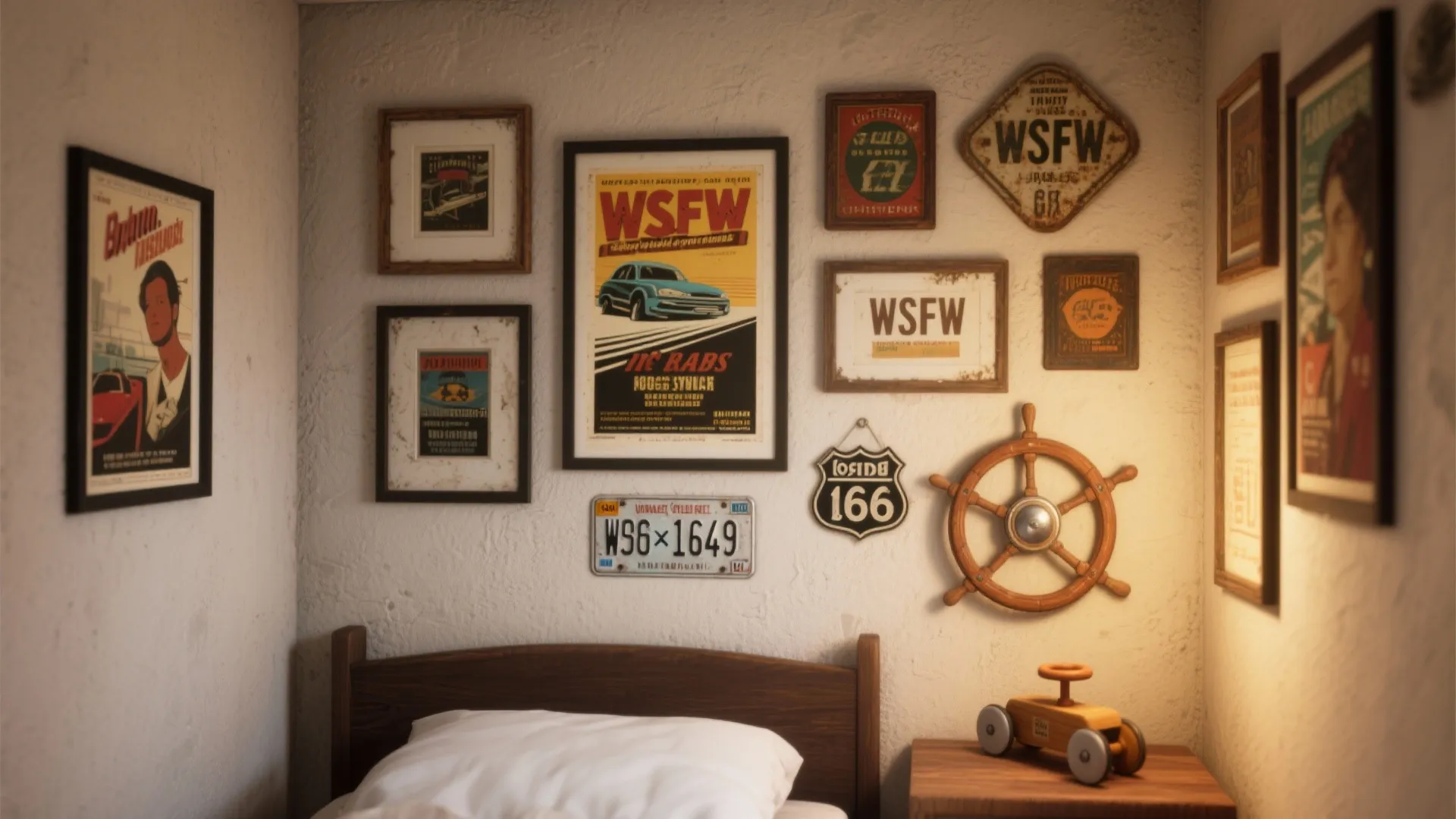 2. Lightning McQueen Accent Wall Gallery