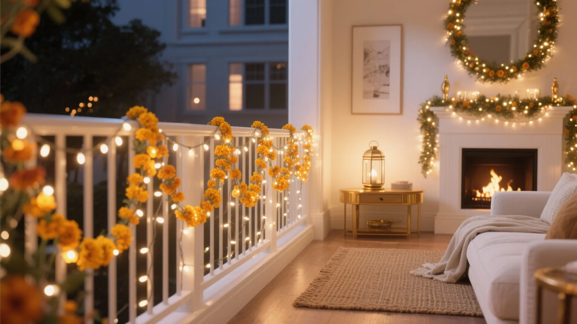 Layered Lights and Florals that Flow Indoors-Out