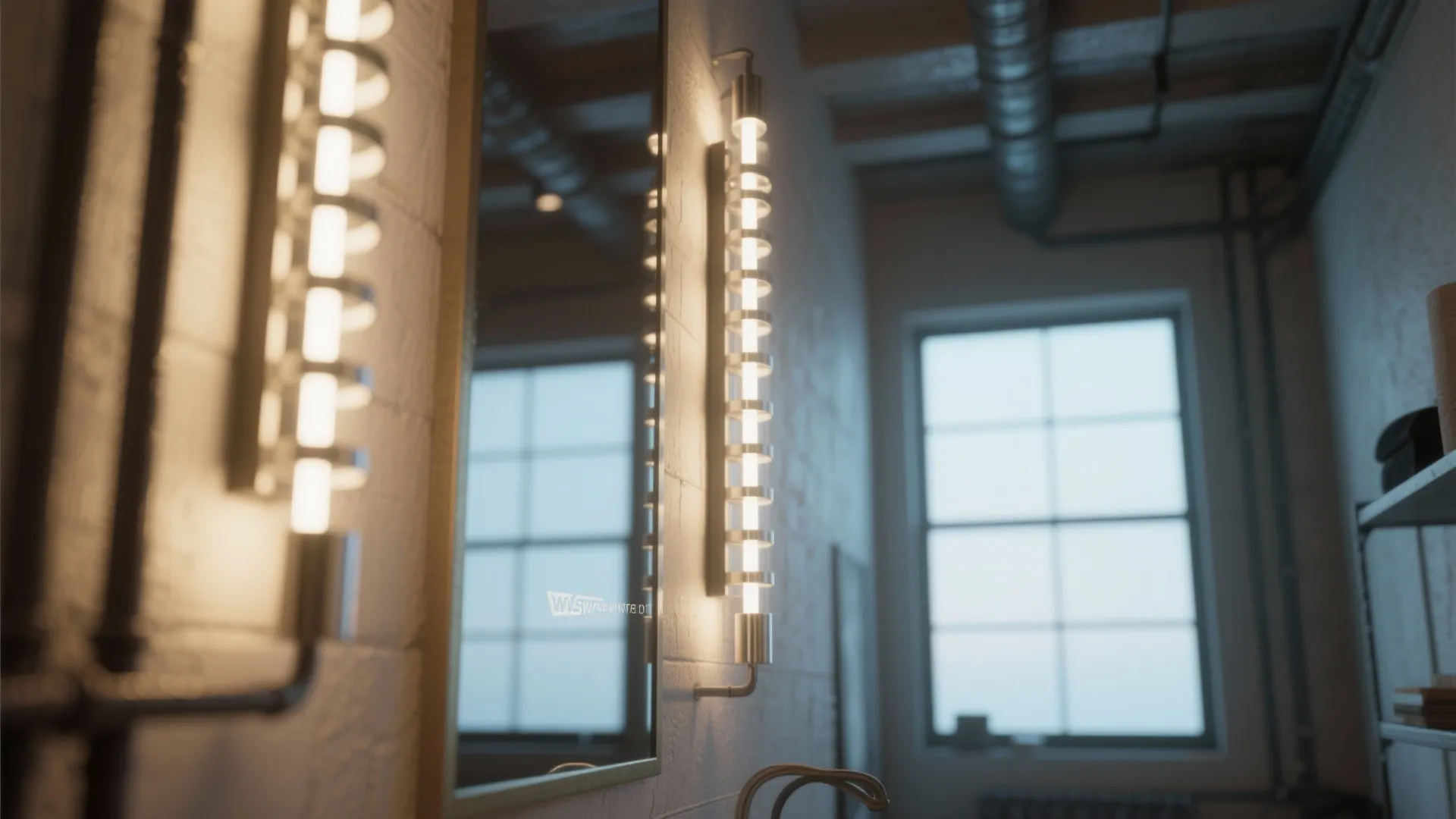 3. Vertical Lighting and Mirrors