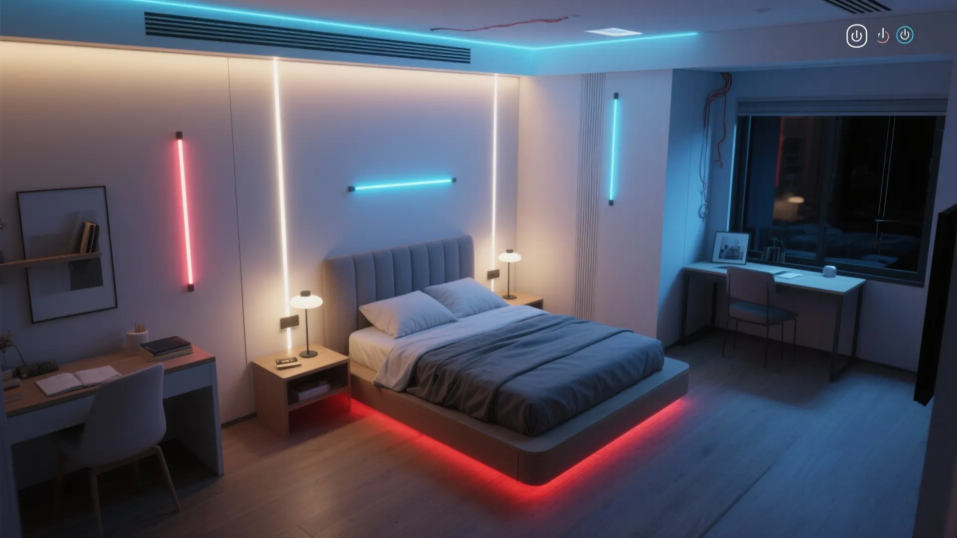 Lightsaber Lighting Layers (LED Strips + Sconces)