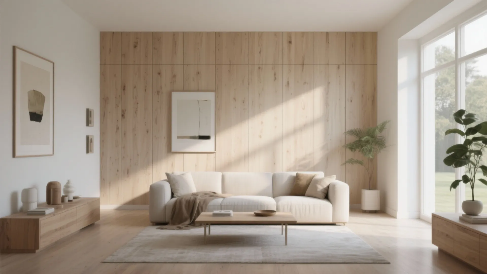 Light-Washed Timber Panels to Brighten Compact Rooms