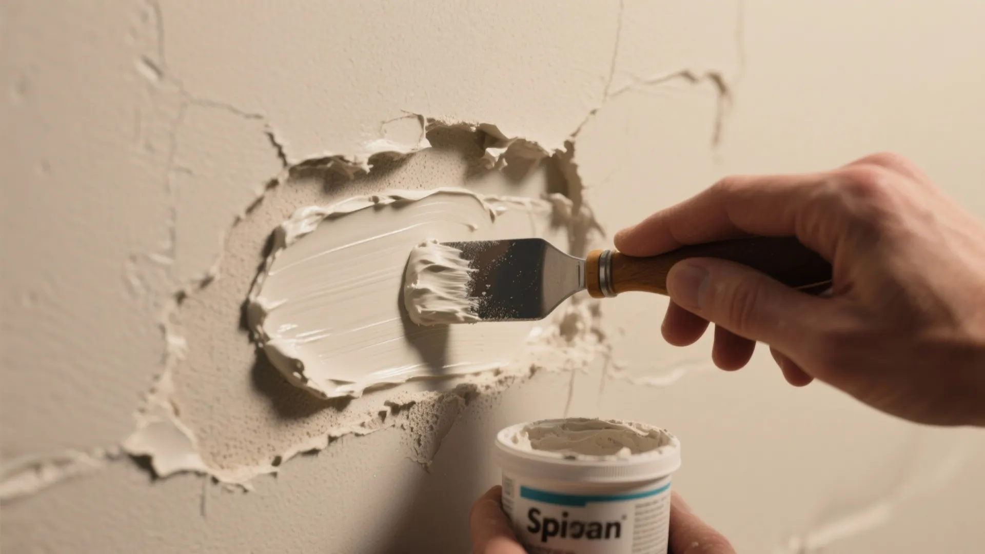 2. Use lightweight filler for deep chips