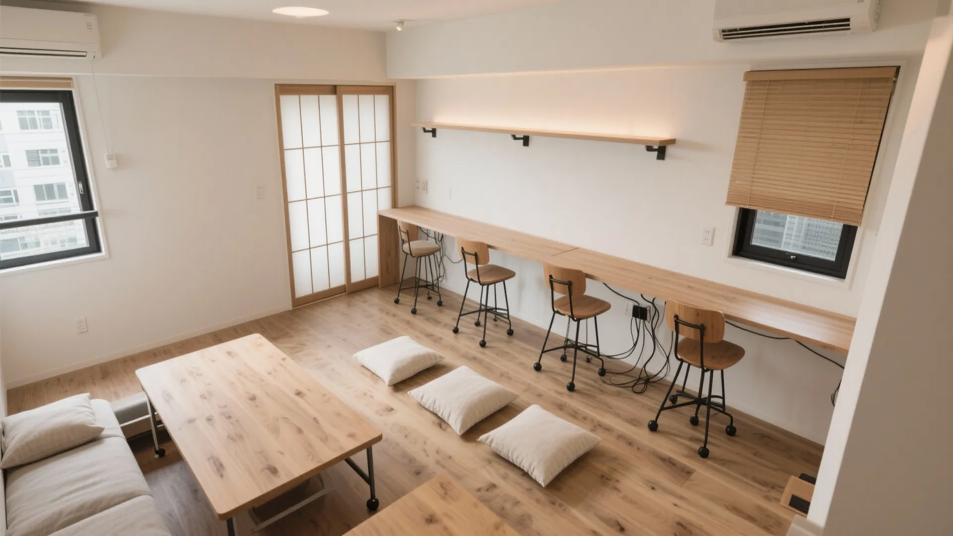 Tips 4: 家具は“軽量×可動”が基本——東京小户型の知見で伸縮する席数に対応（东京小户型）