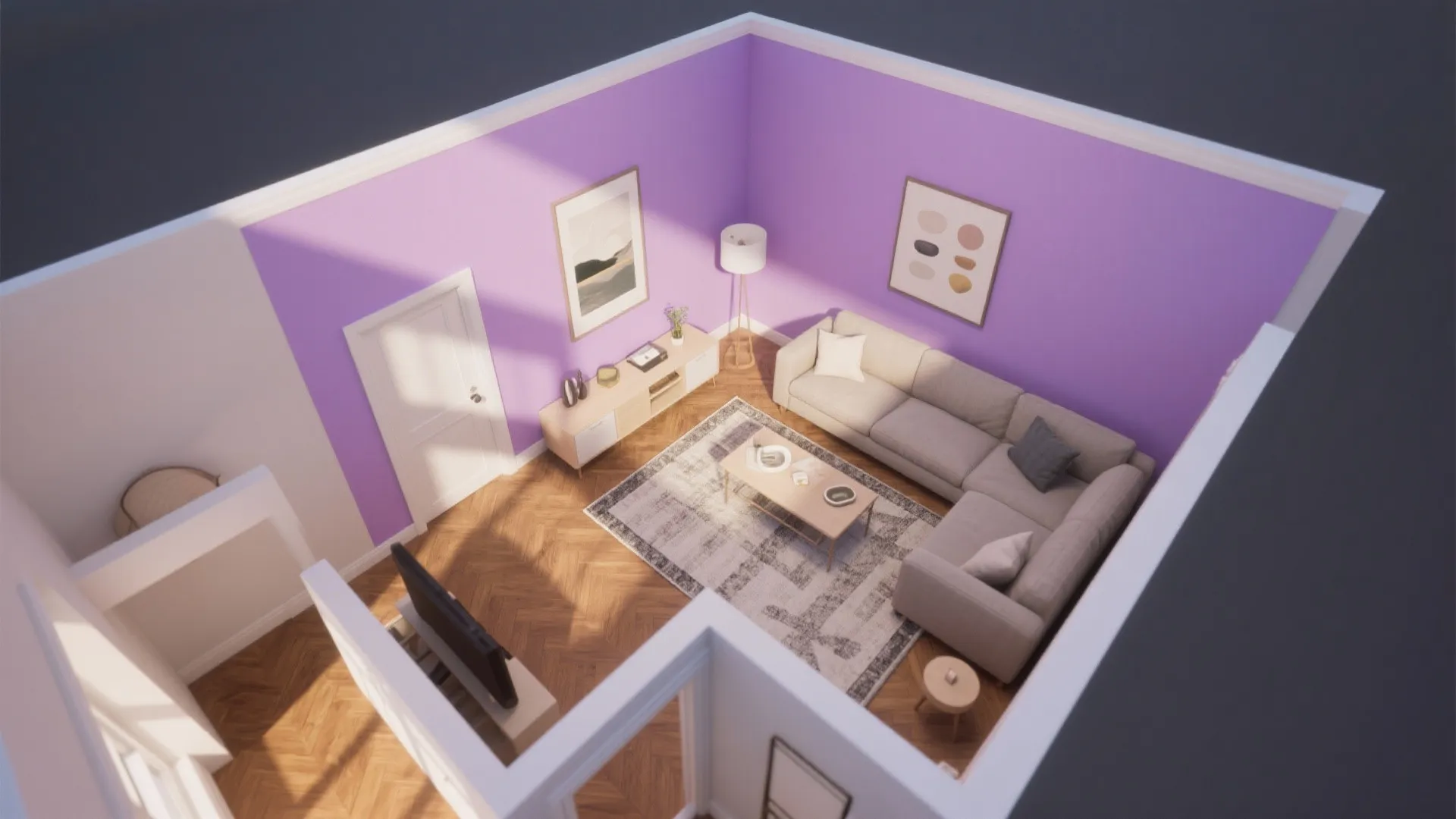 1) Layered Lilac Neutrals