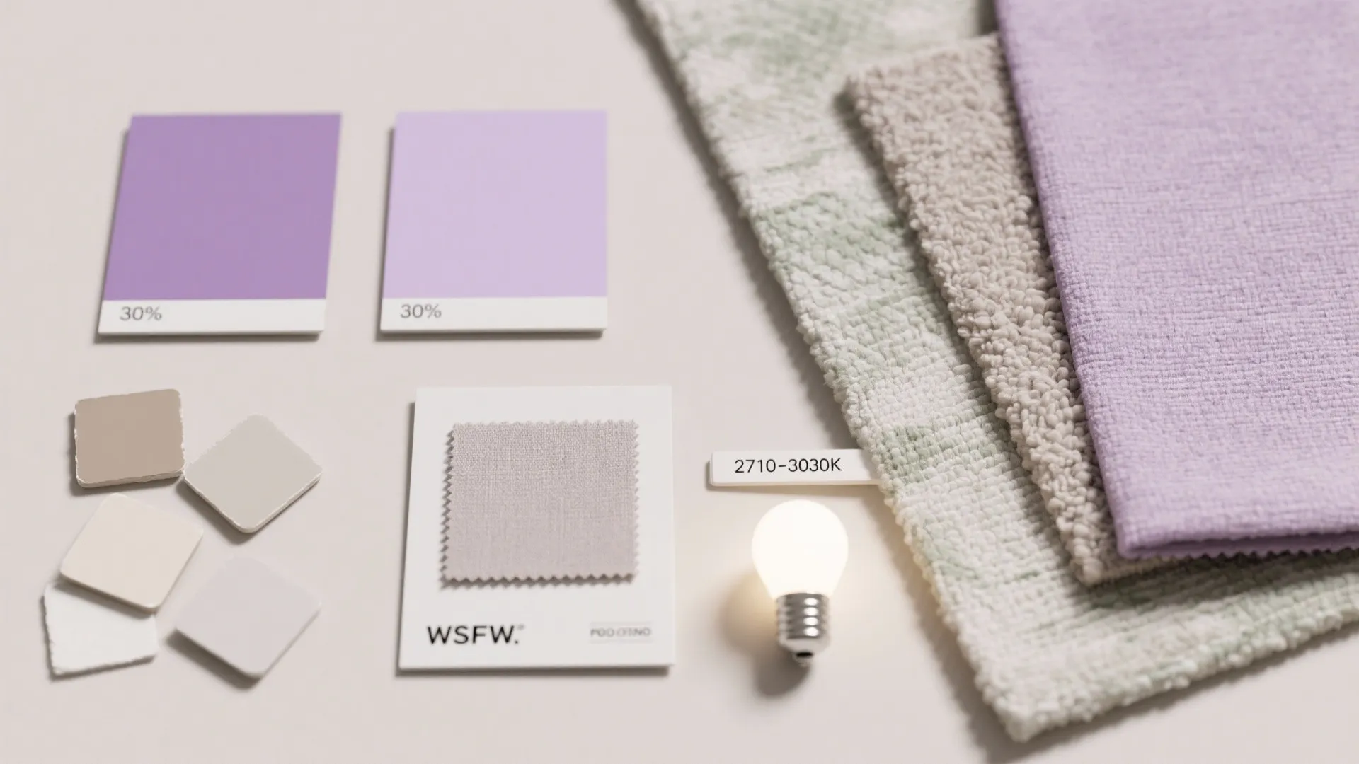 1) Layered Lilac Neutrals