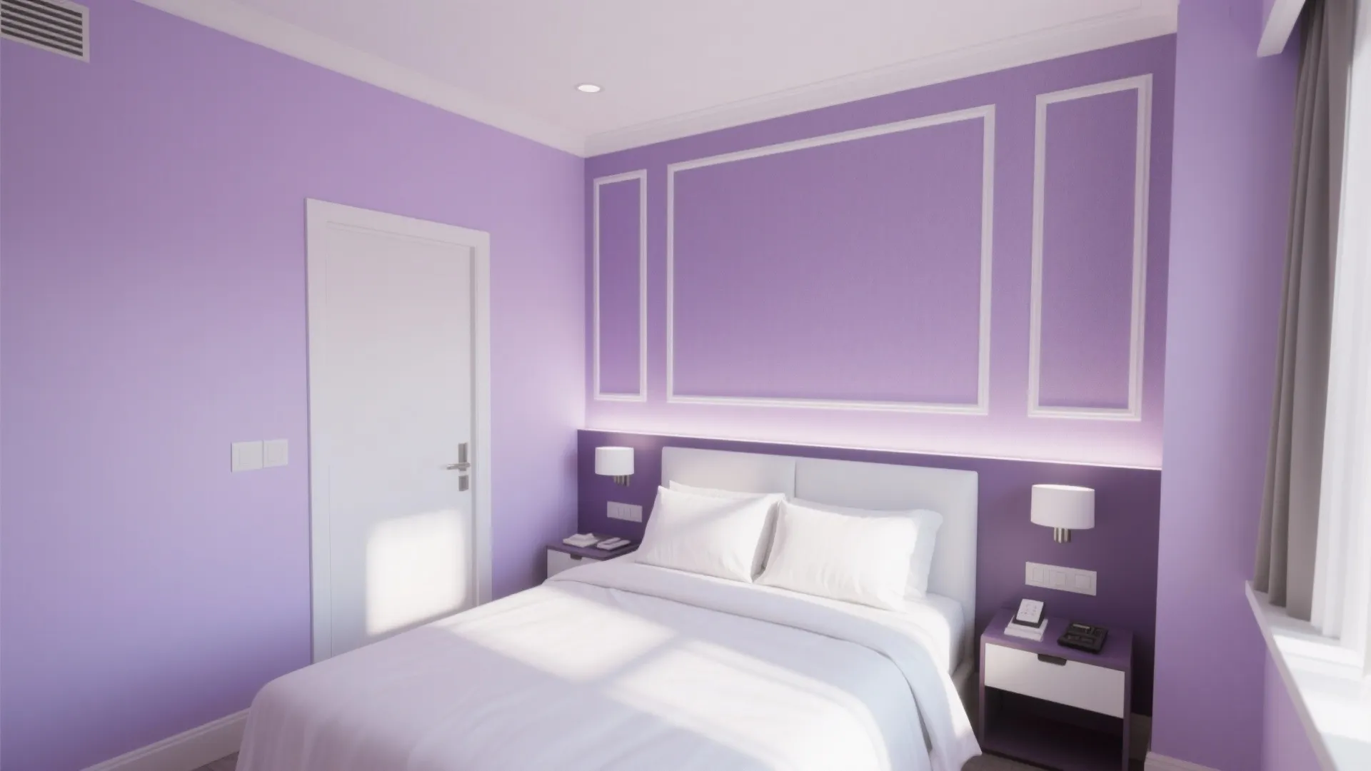 Lilac and White Layering