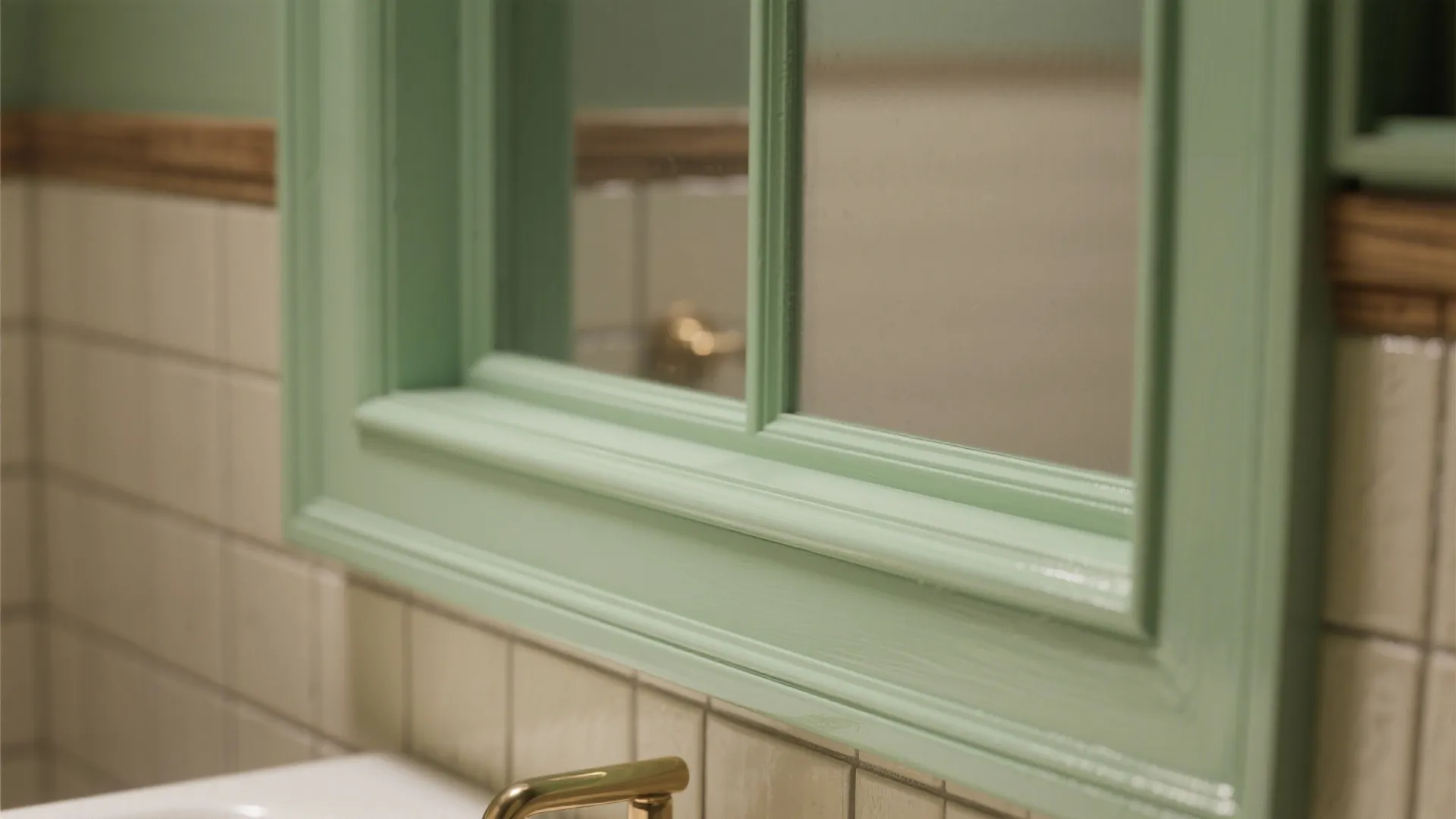 5) Bathroom Refresh with Lime Trim