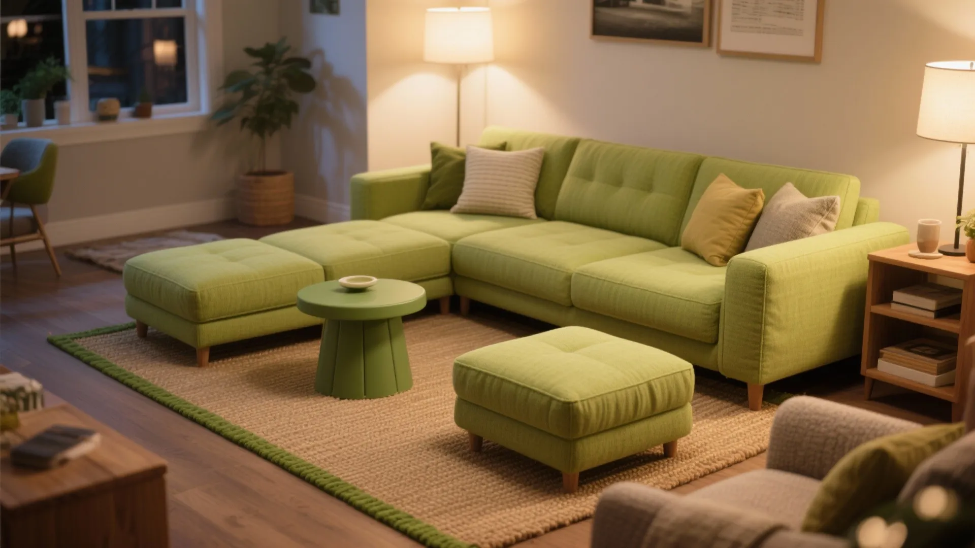 Lime Textiles, Modular Seating, and Swap-Friendly Layers