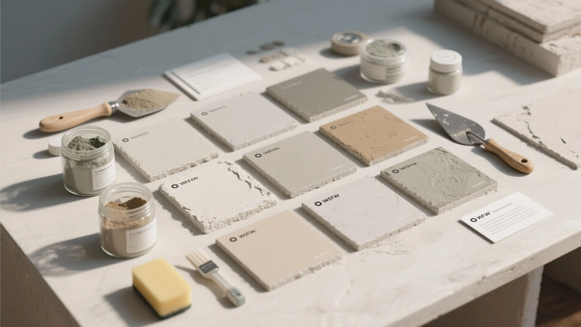 Breathable Lime-Cement Blend with Mineral Pigments