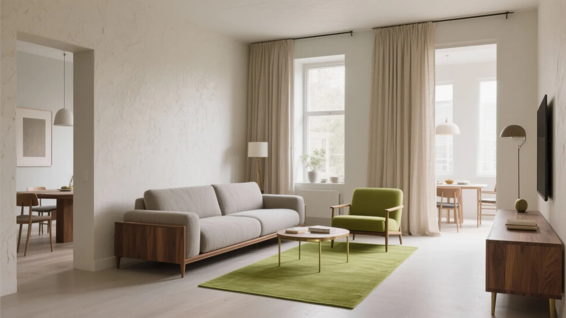 Lime Green + Warm Neutrals Palette