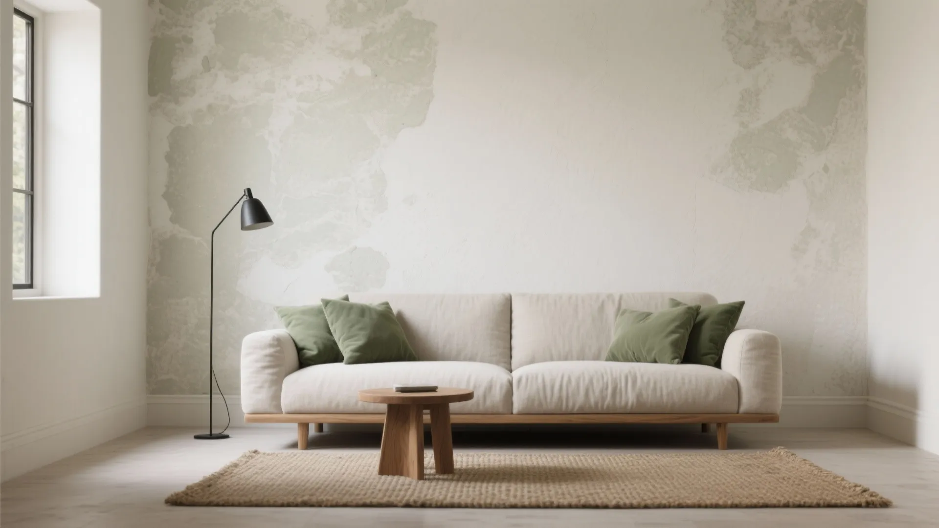 Textured Accent Wall with Low-VOC Paint or Limewash