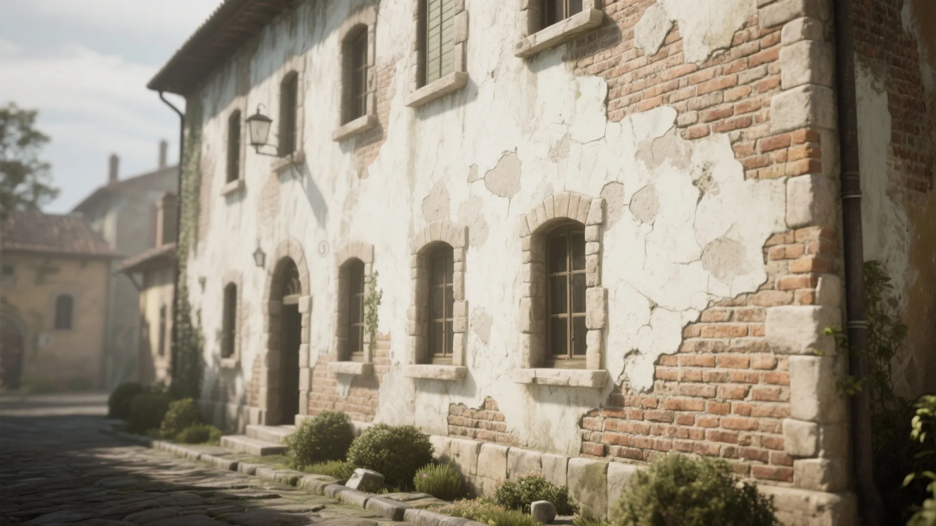 4. Faux limewash for aged charm