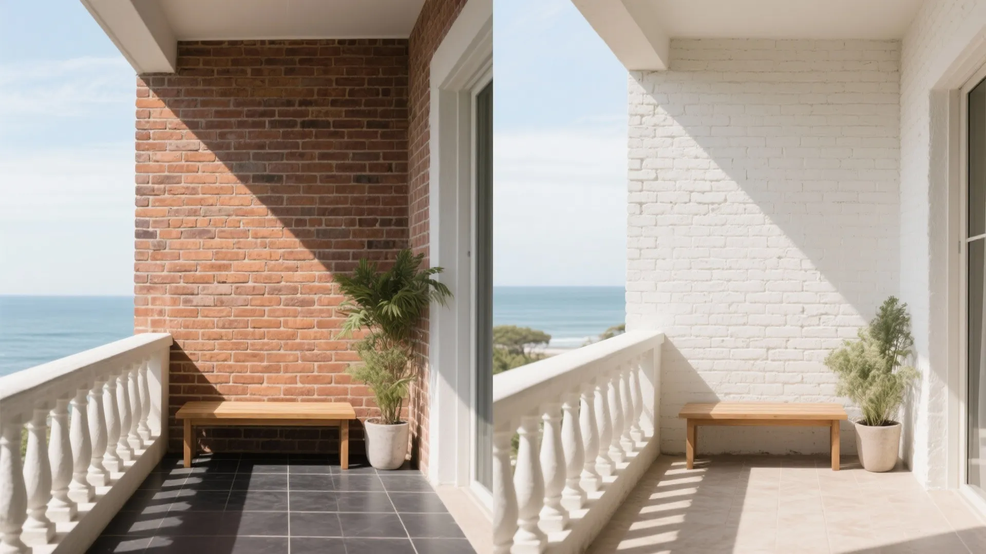 Whitewashed and Lime-Painted Brick to Brighten Small Spaces