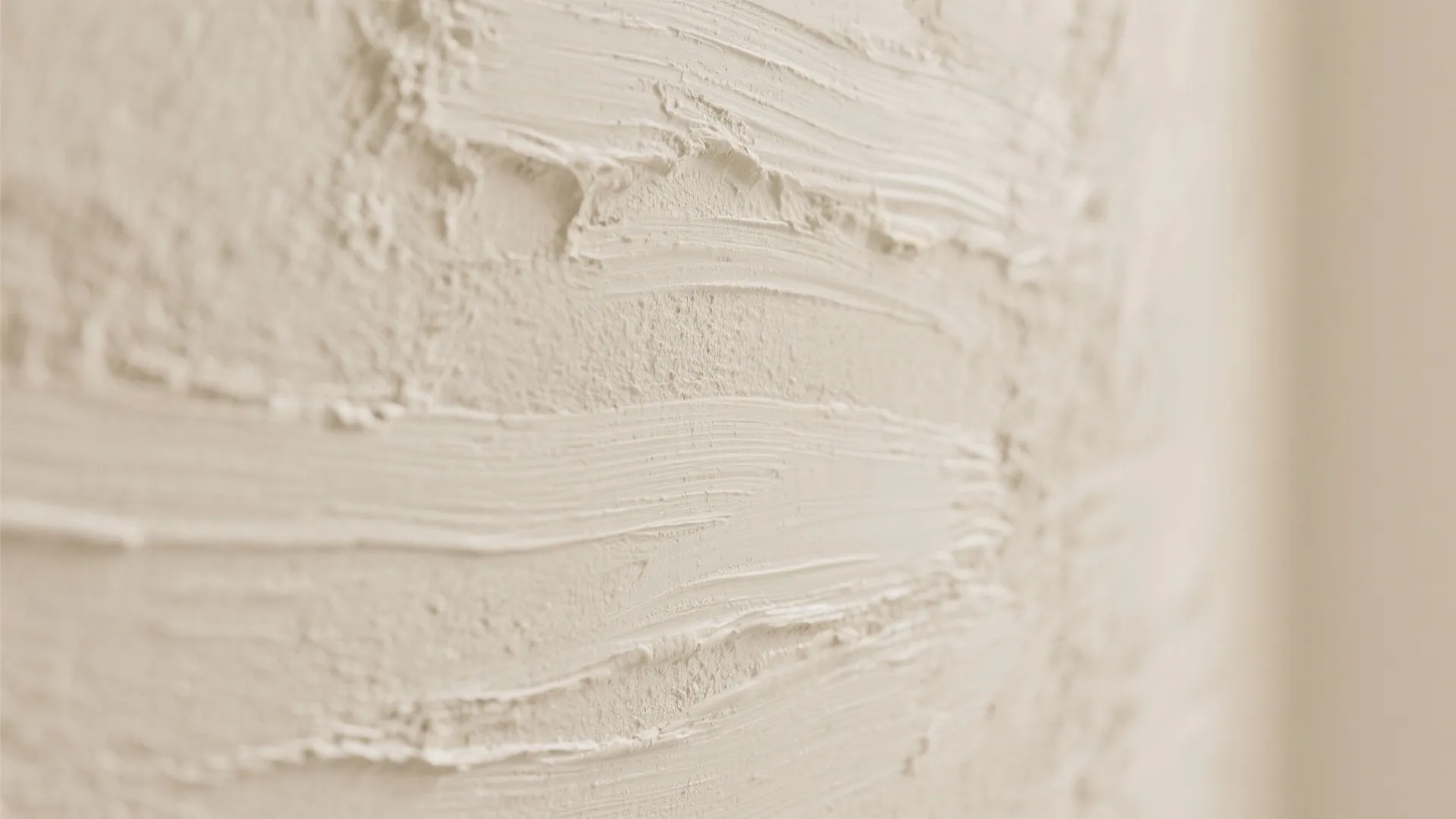 Textured plaster or limewash for soft depth