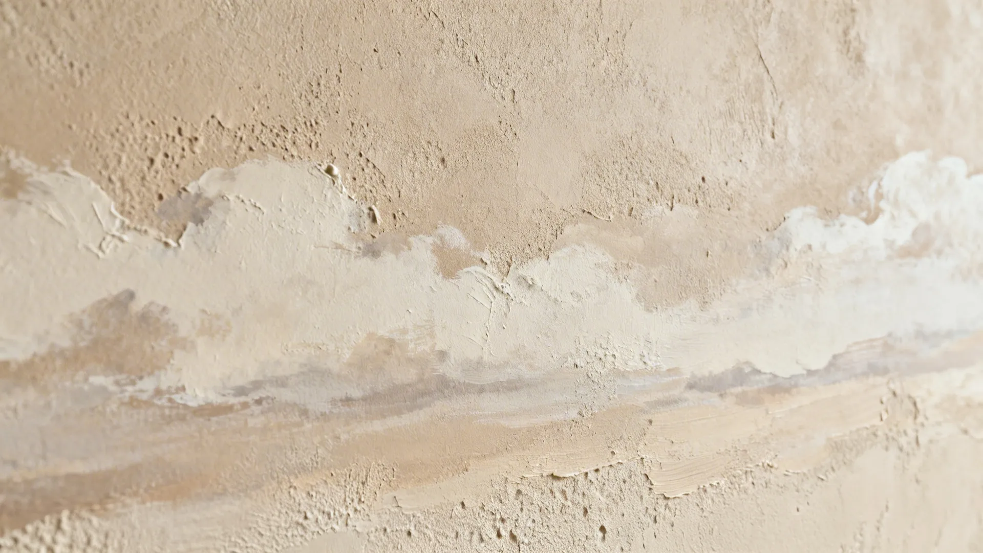 Macro detail of limewash showing layered mineral texture and soft matte sheen.