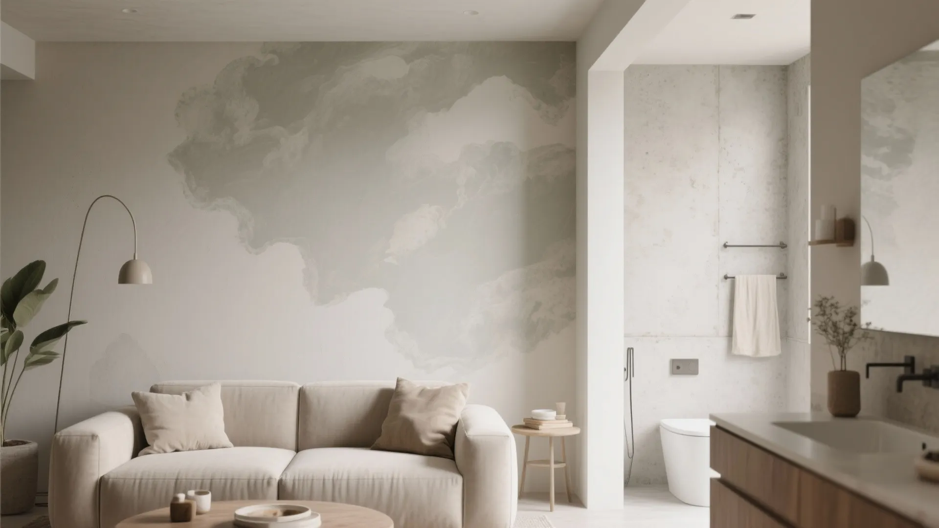 Textured Neutrals With Limewash or Microcement