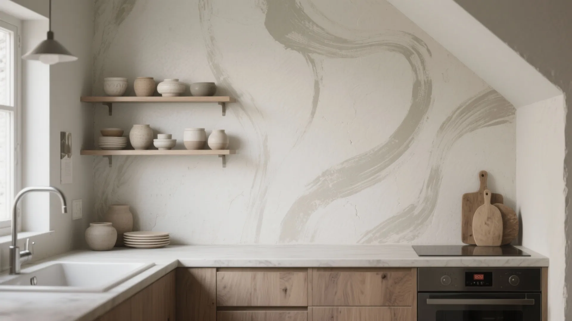 Textured Plaster Art Wall: Tactile Depth without the Clutter