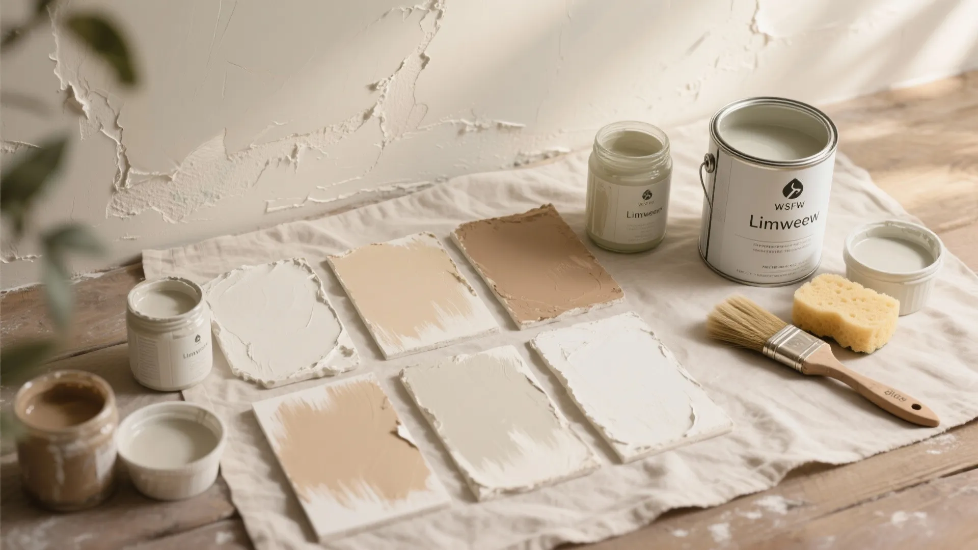 Limewash Layering over Putty