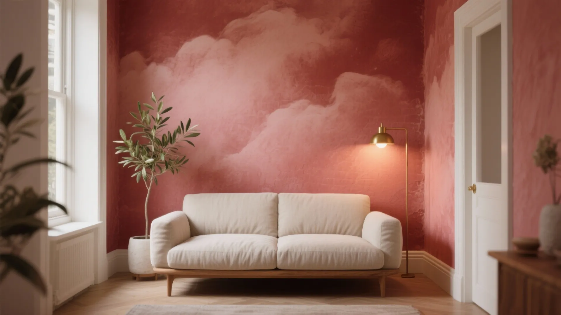 Matte Limewash Red: Soft, Cloudy Movement