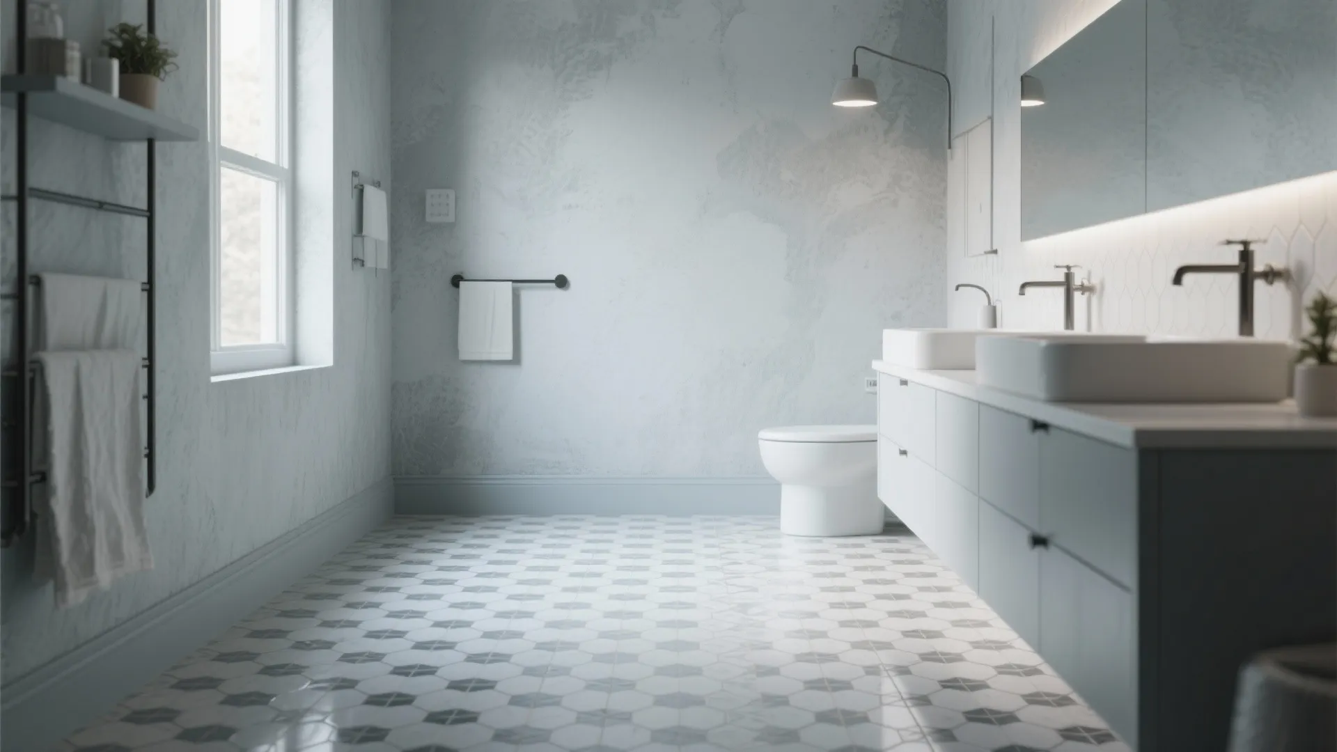 5. Combine limewash with tiles for contrast