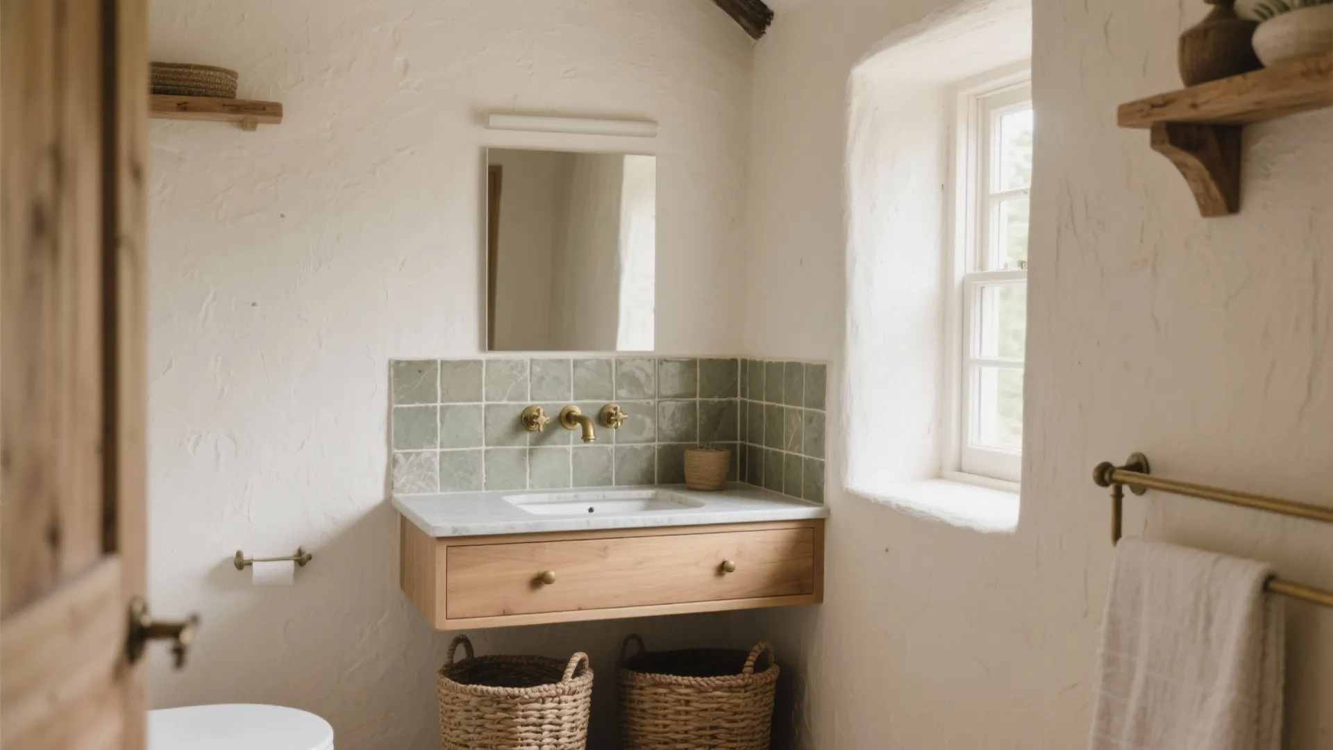 1) Limewash, Stone, and Timber: The Soul of the Space