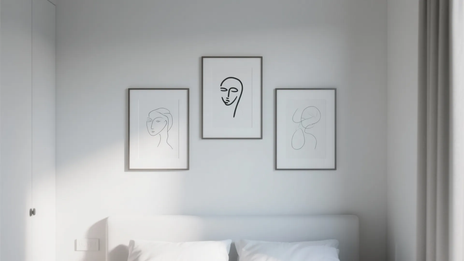 2. Minimalist line art gallery
