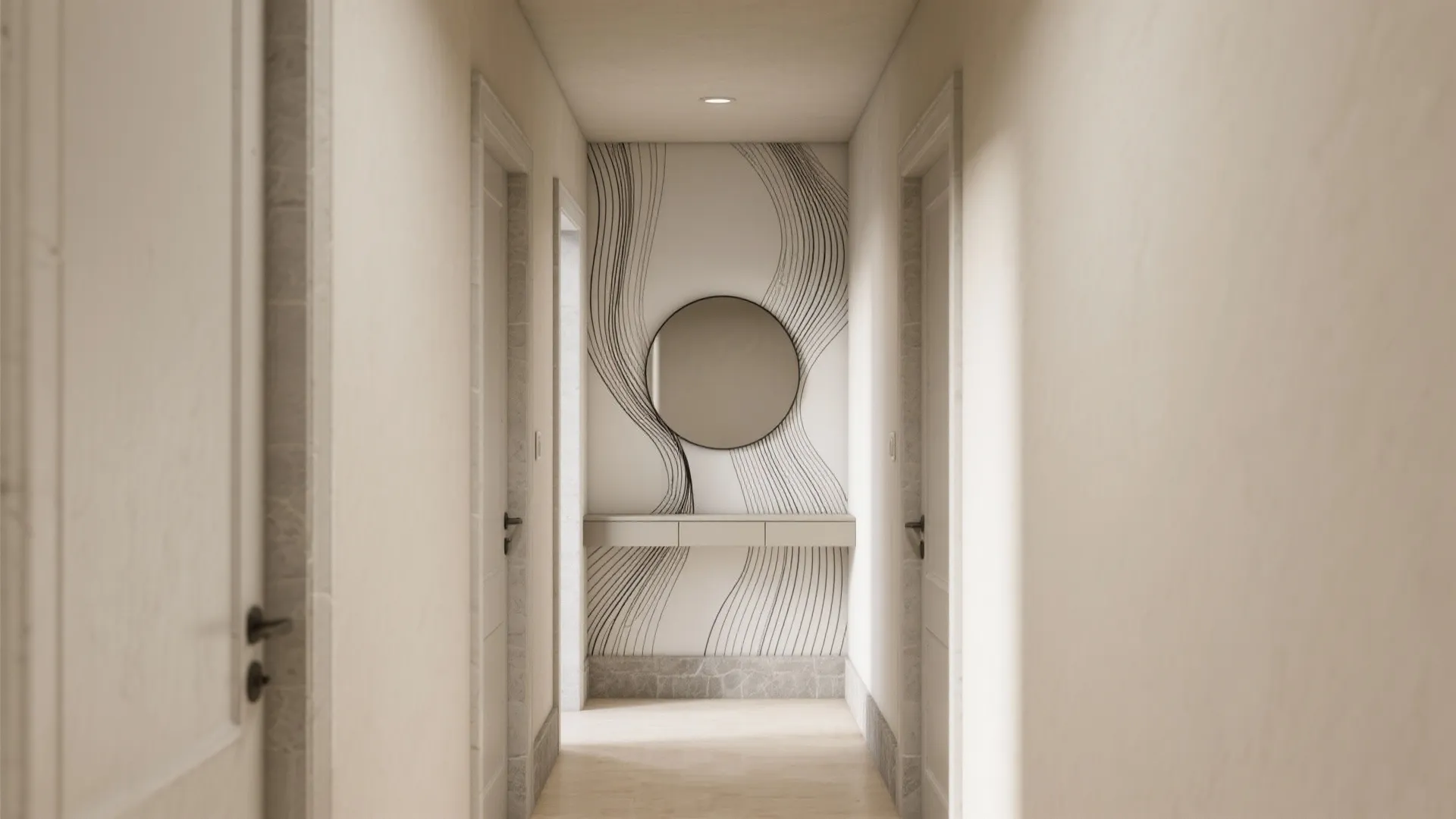 Dynamic Line Art with Negative Space