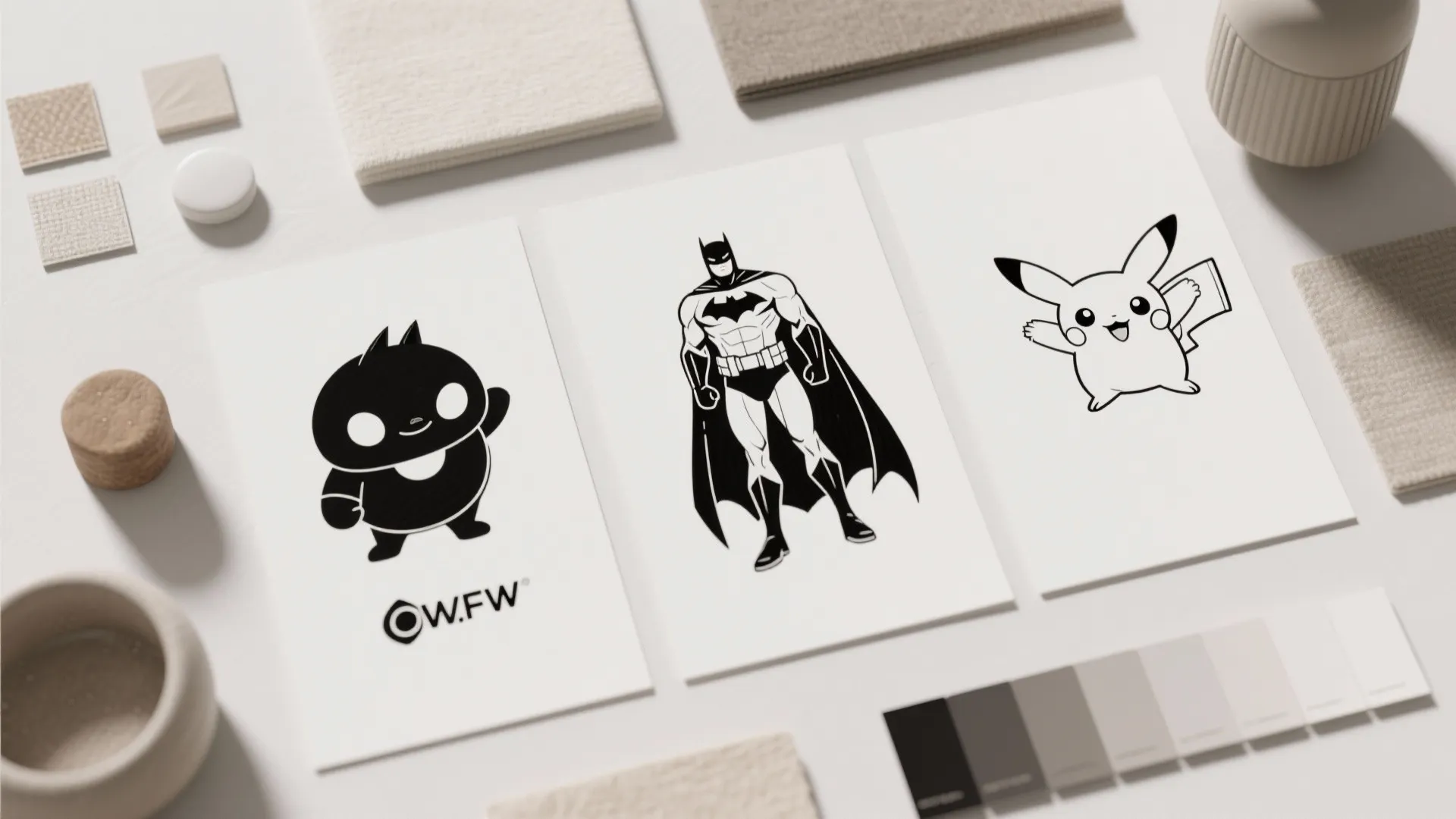 Tip 3: Minimalist Line Art Heroes