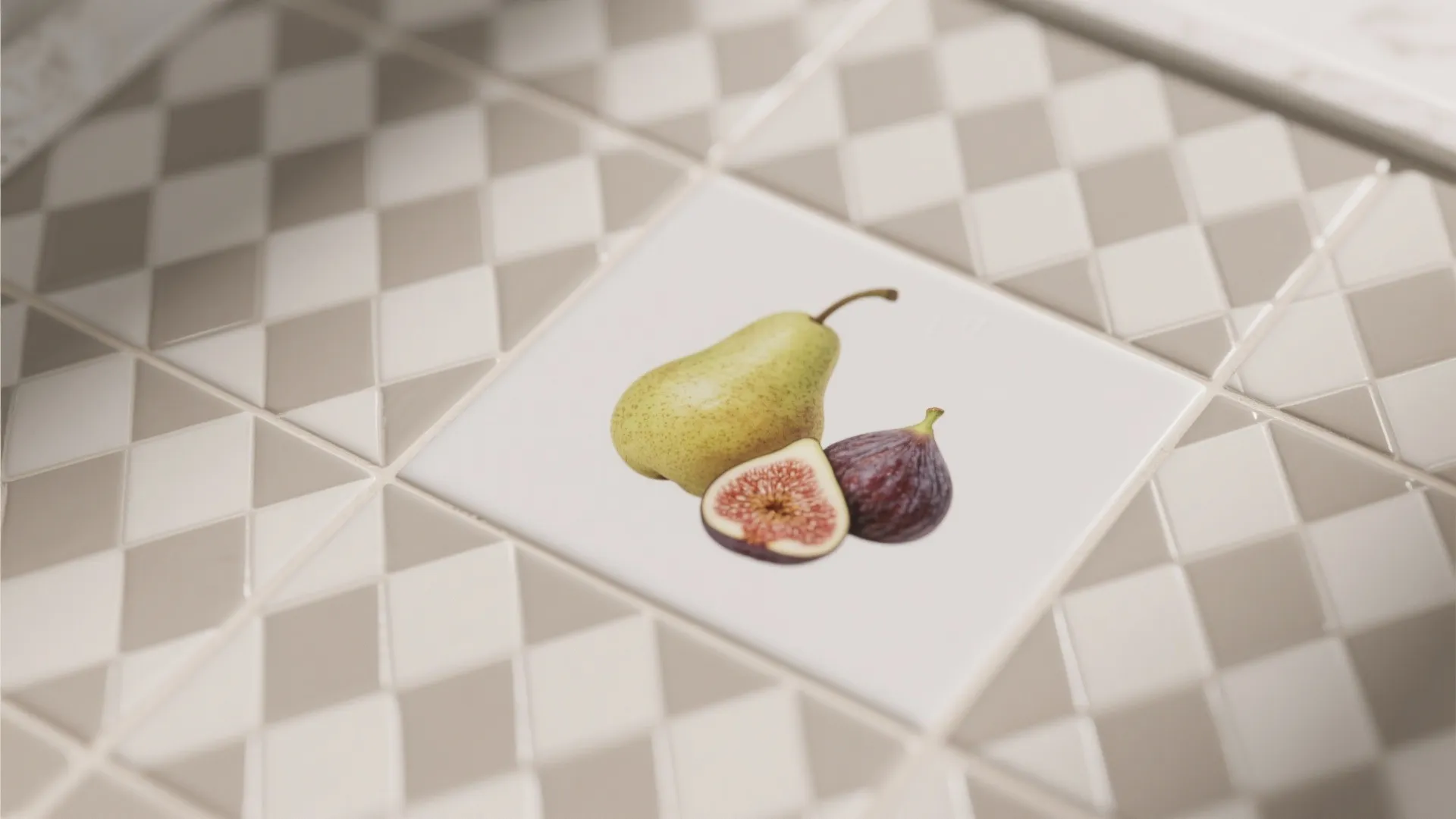 Minimal Line-Art Fruit Tiles: Subtle and Sophisticated