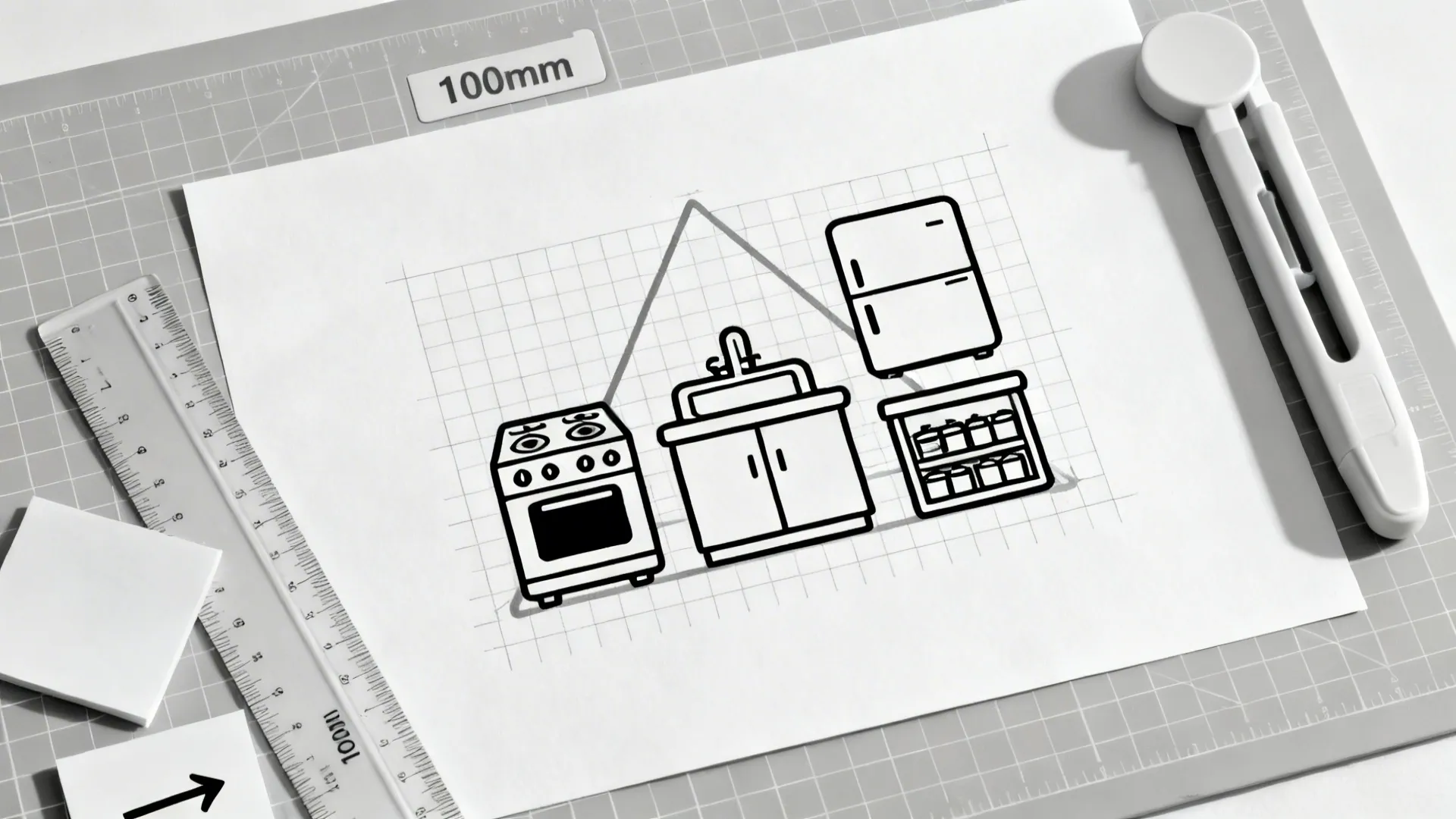 Monochrome Line Icons for Rapid Concept Boards