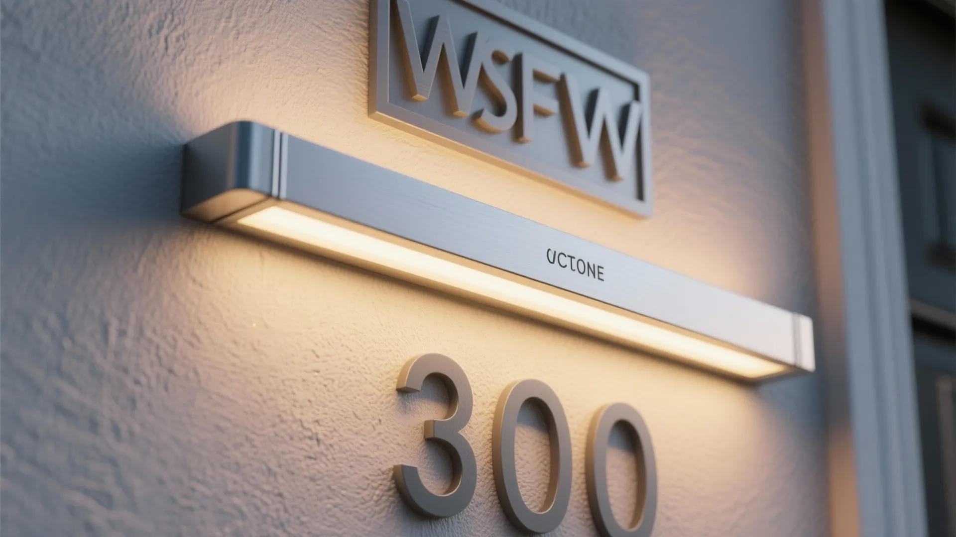 Architectural LED accents to frame doors and house numbers