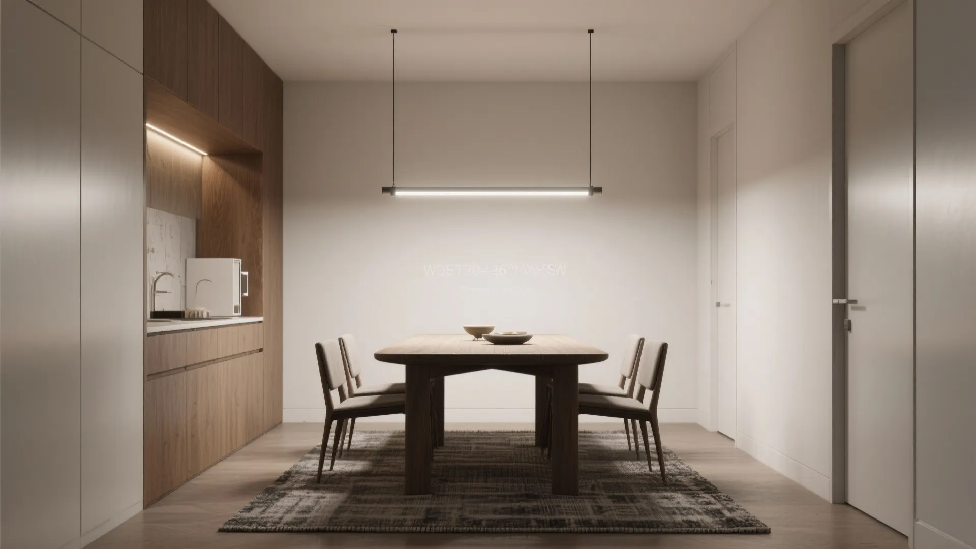 1. Low-profile linear chandeliers