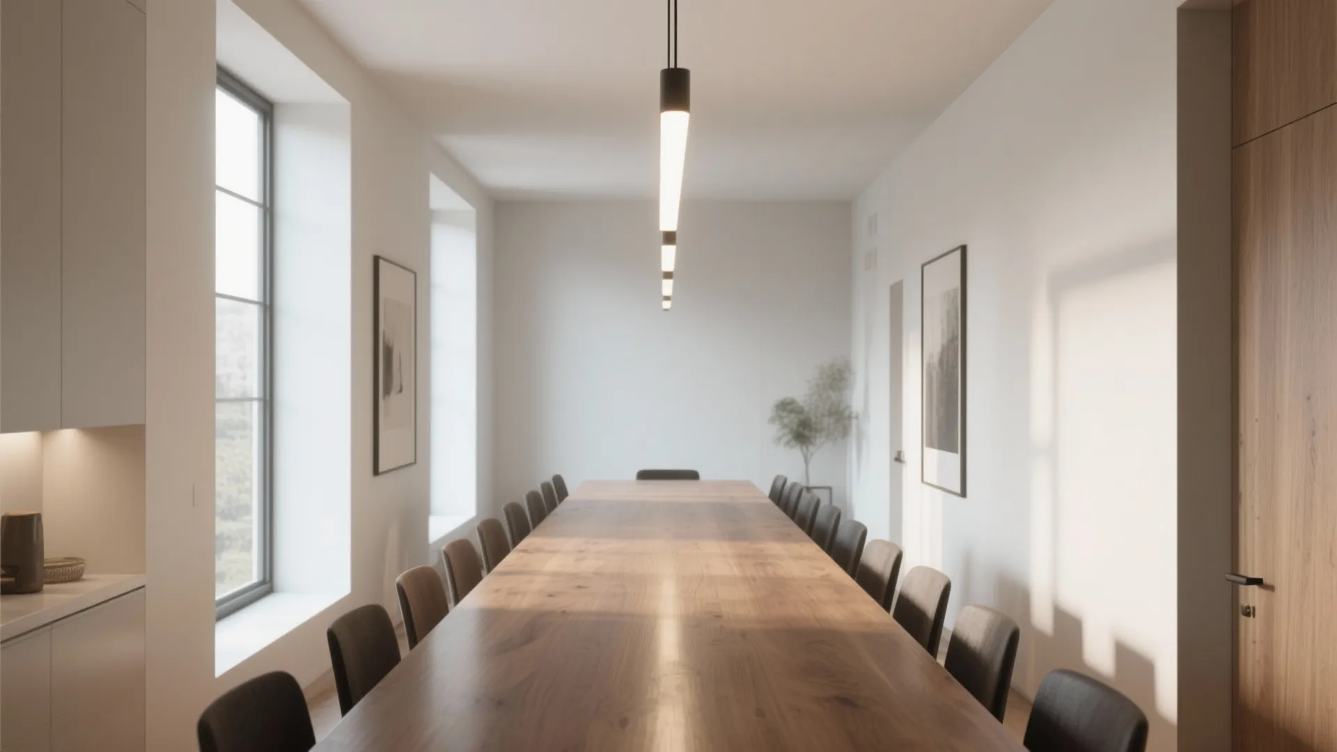 4. Minimal linear chandeliers for long tables