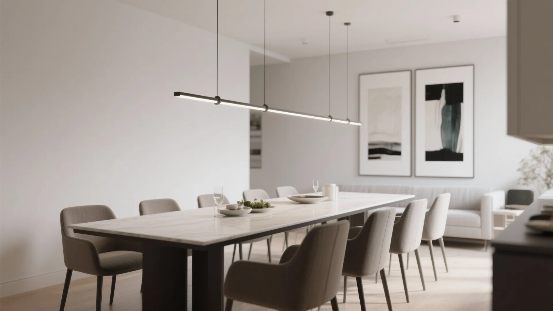 2. Linear Chandeliers