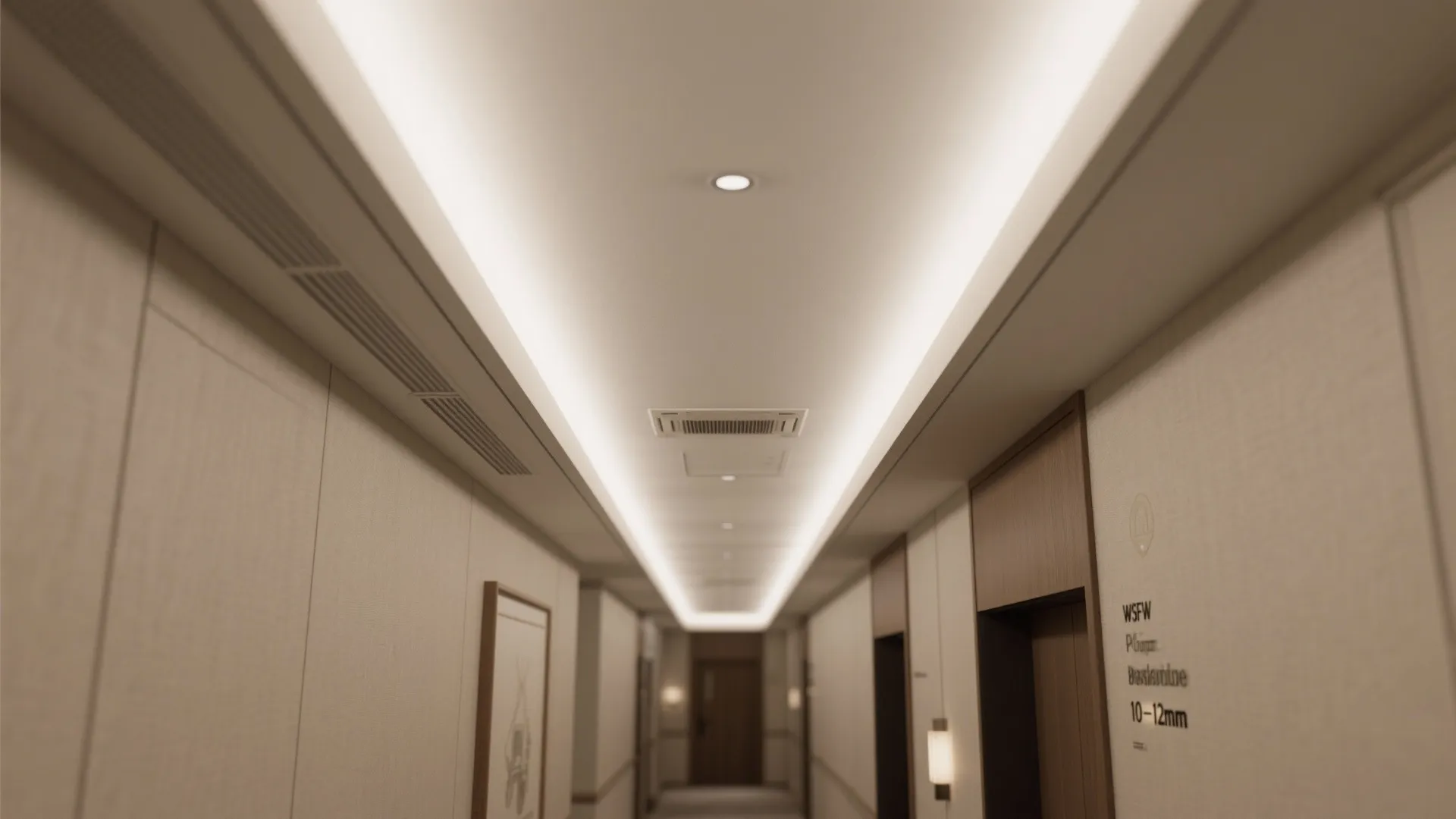 5) POP Ceiling with Integrated Linear Light Channel