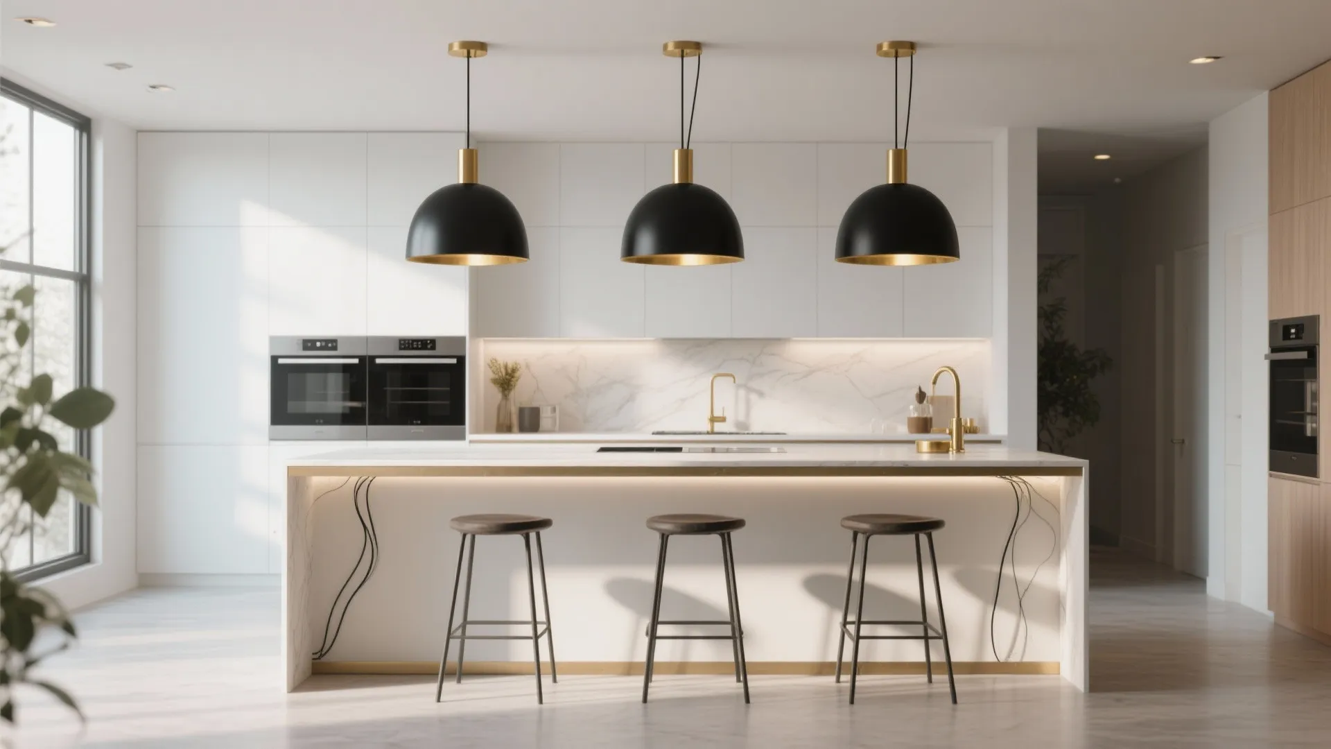 2. Linear cluster above an island