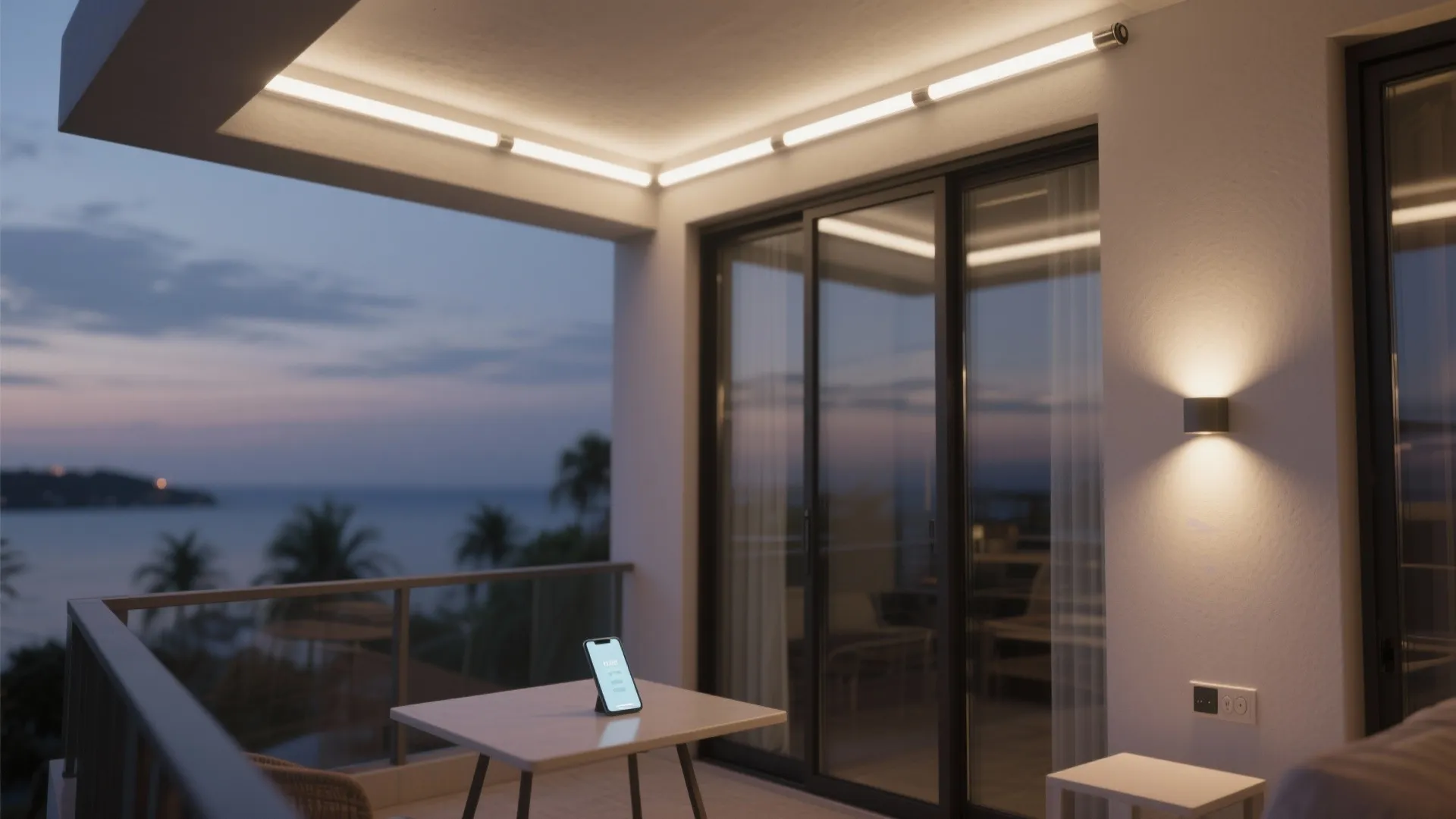 Linear LED coves for gentle indirect glow
