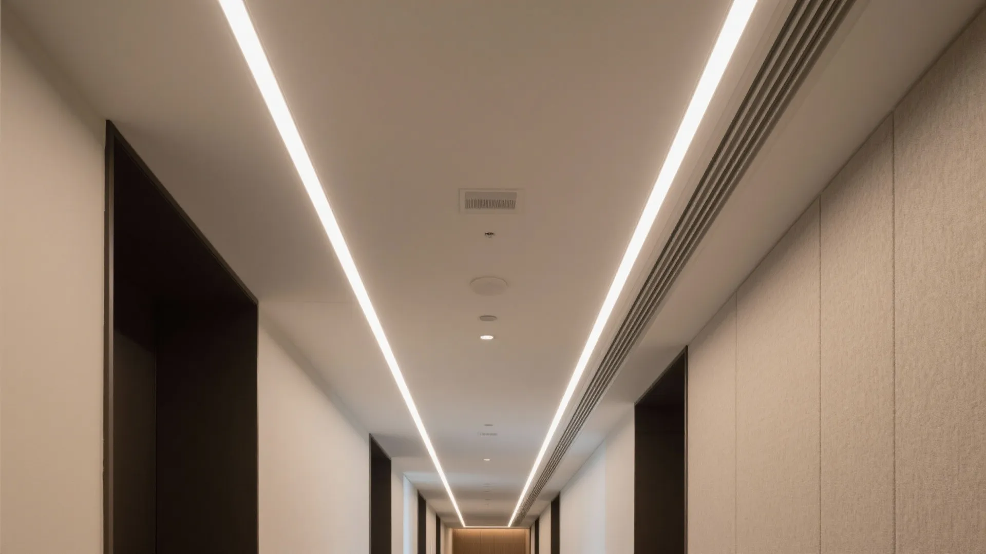 3) Linear Slot Diffuser + LED Line Integration