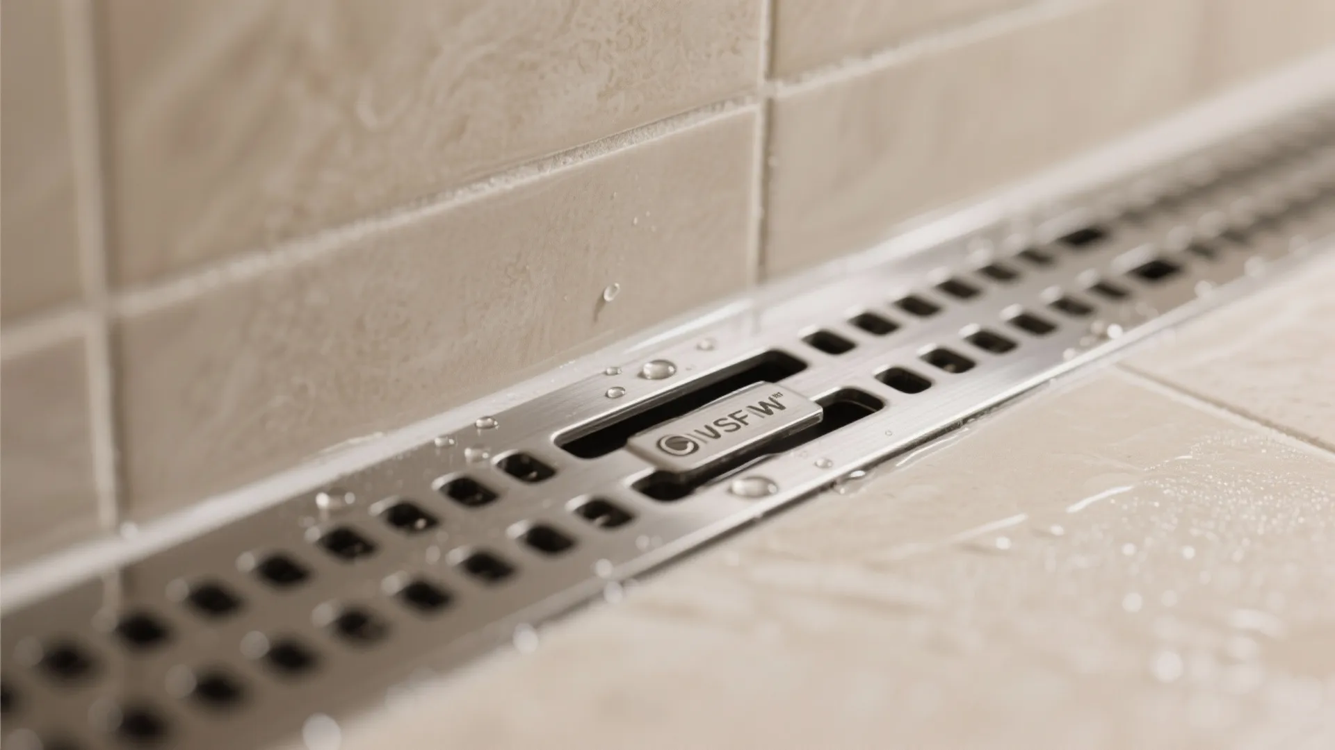 Minimalist Linear Shower Drain