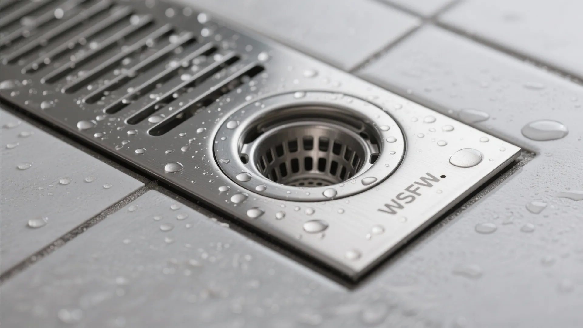 Linear shower drain and low-profile trap for tight thresholds