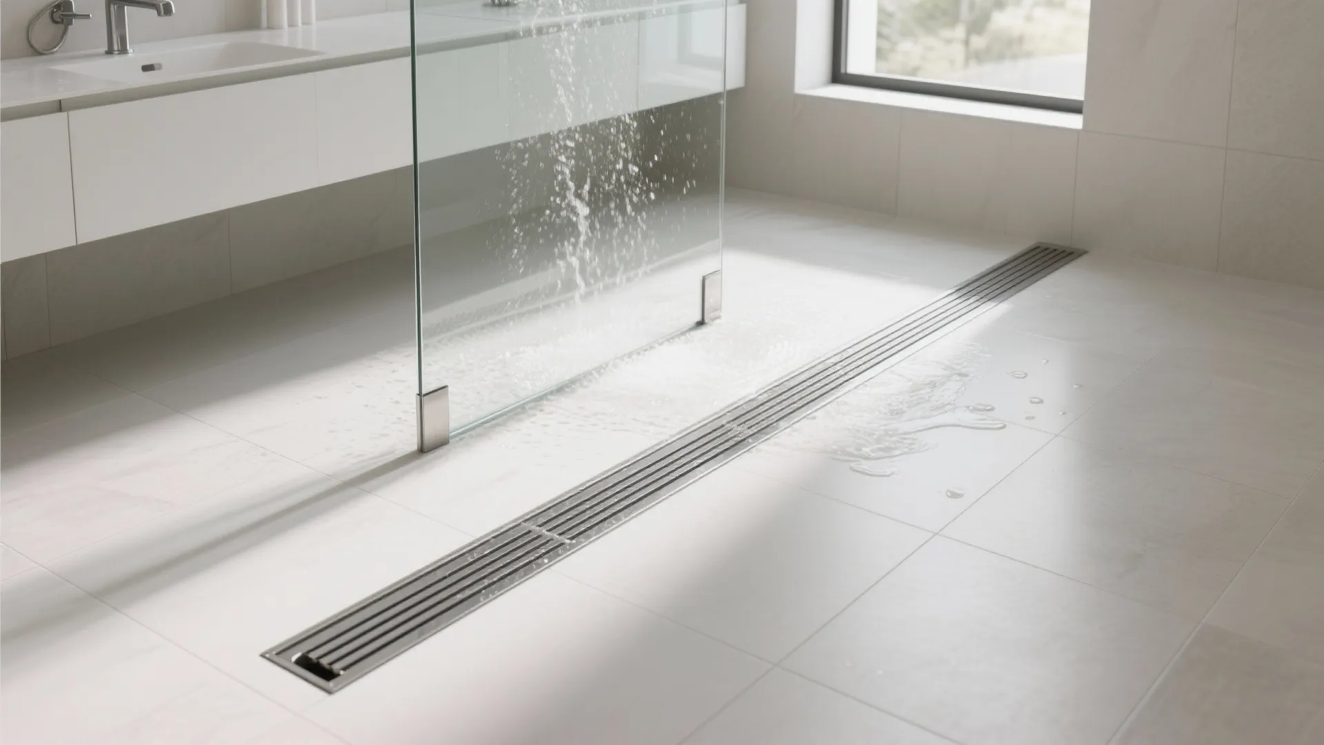 3) Drainage-first shower design