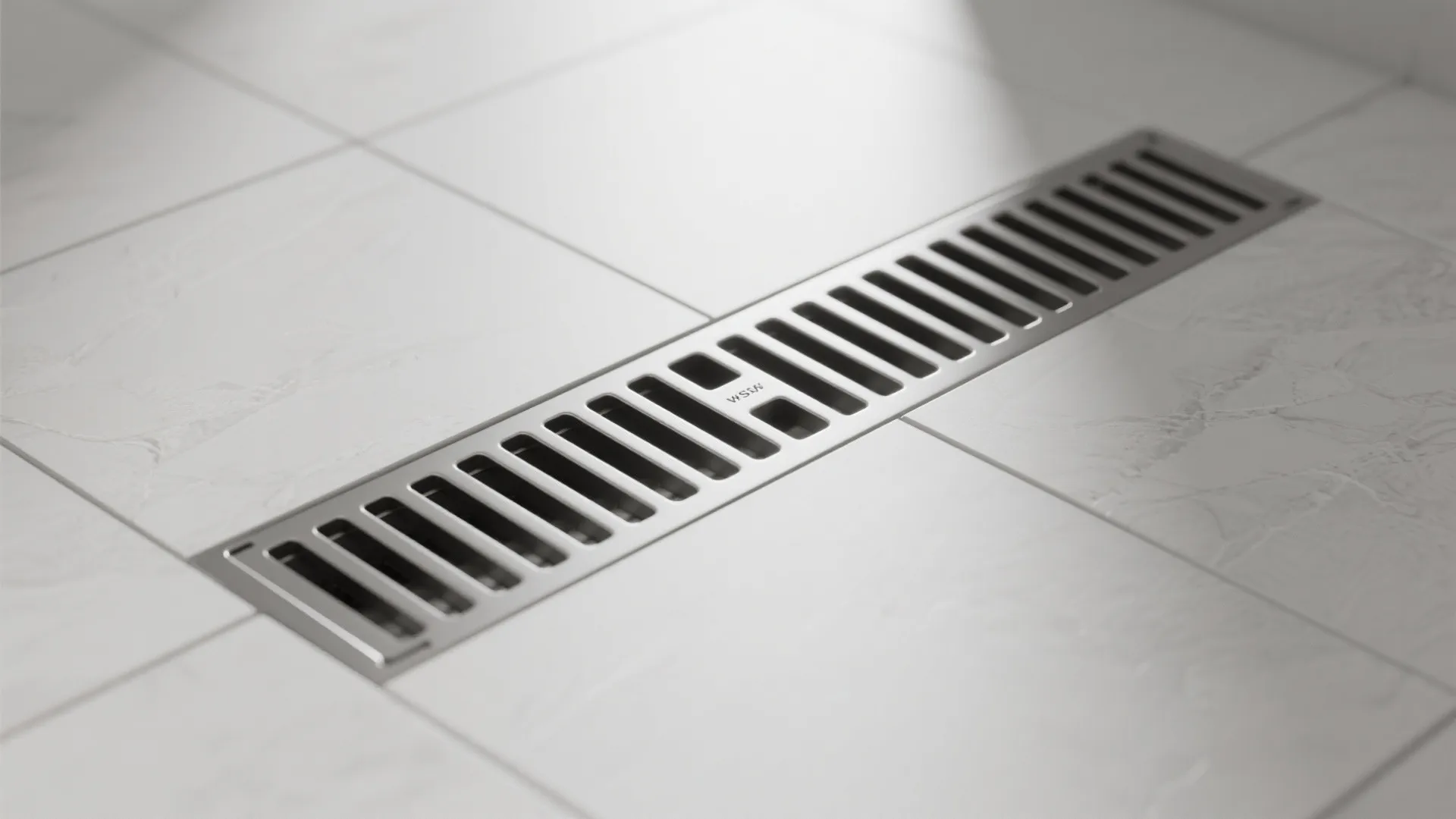 2. Use a linear drain and large-format tiles