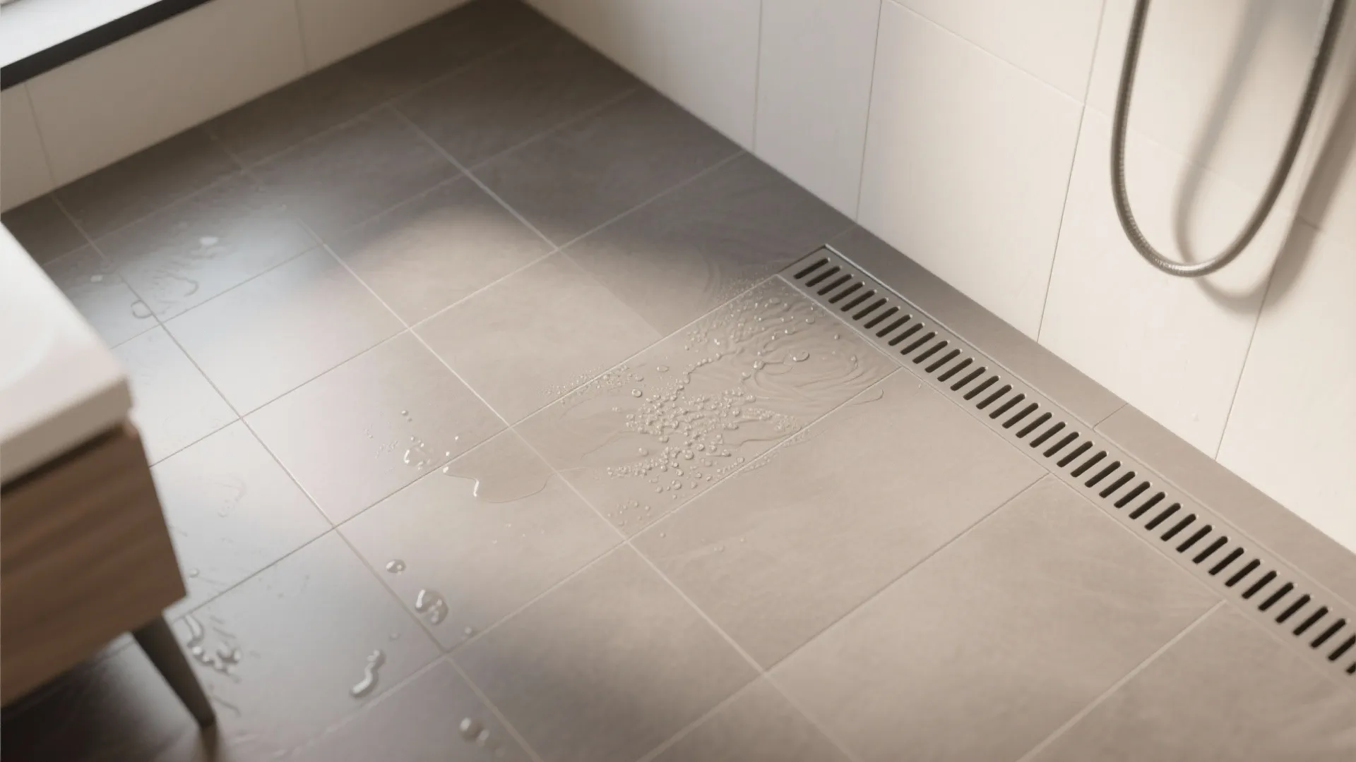 Linear Drain + Large-Format Grip Tiles