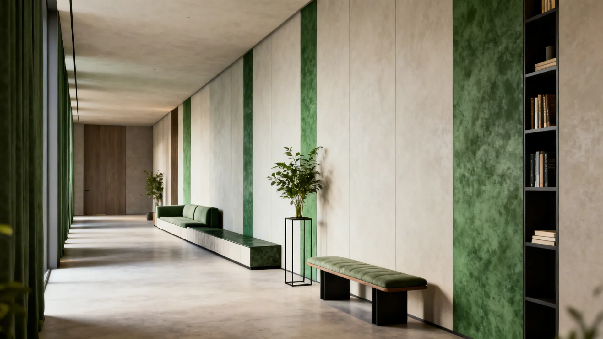 3. Embrace a linear furniture layout with pauses