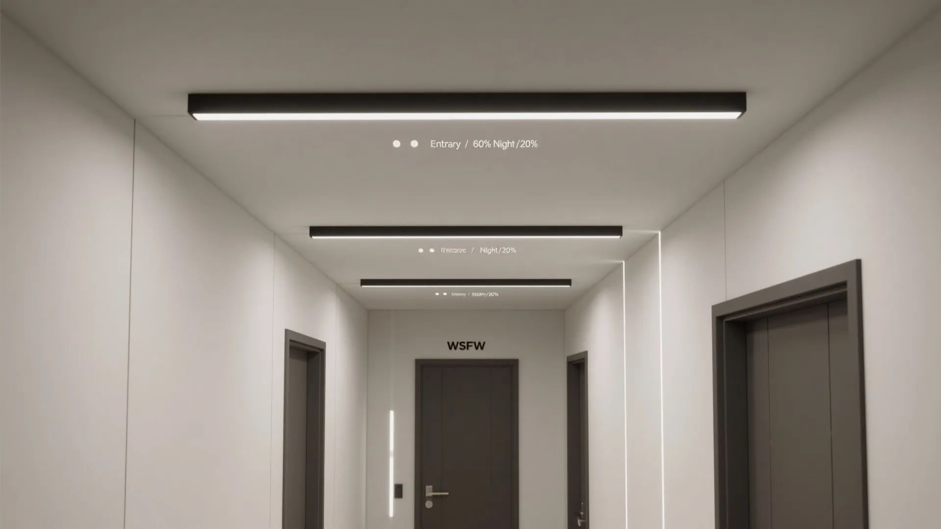 Slim linear profiles that guide movement