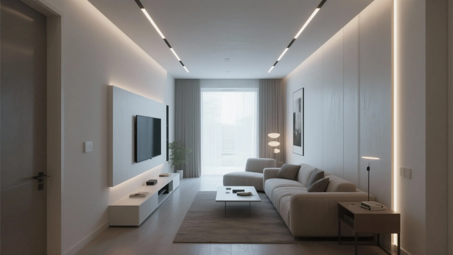 Linear LED bars for layered lighting