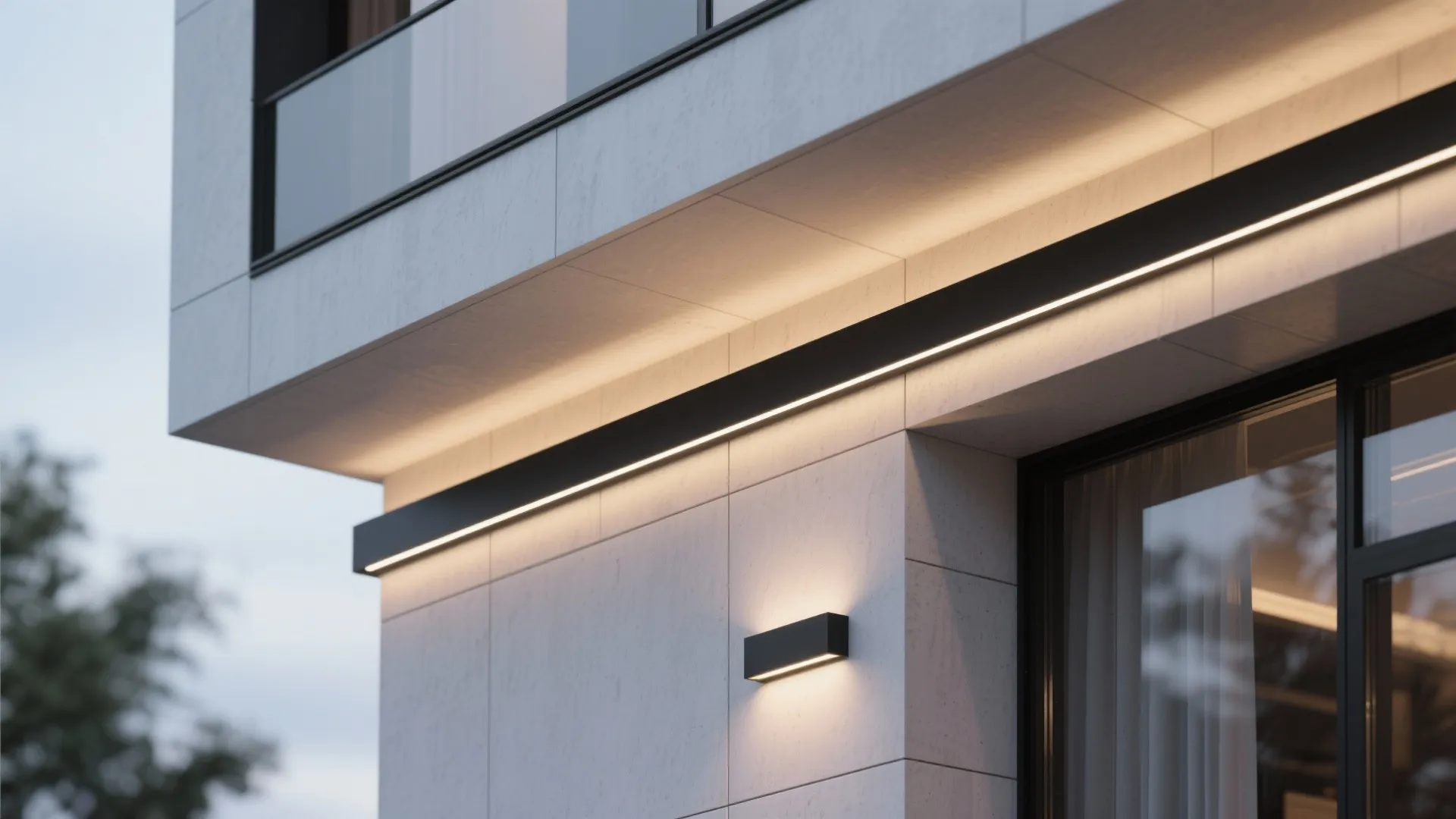 5. Integrated Linear LED Strips for Contemporary Facades