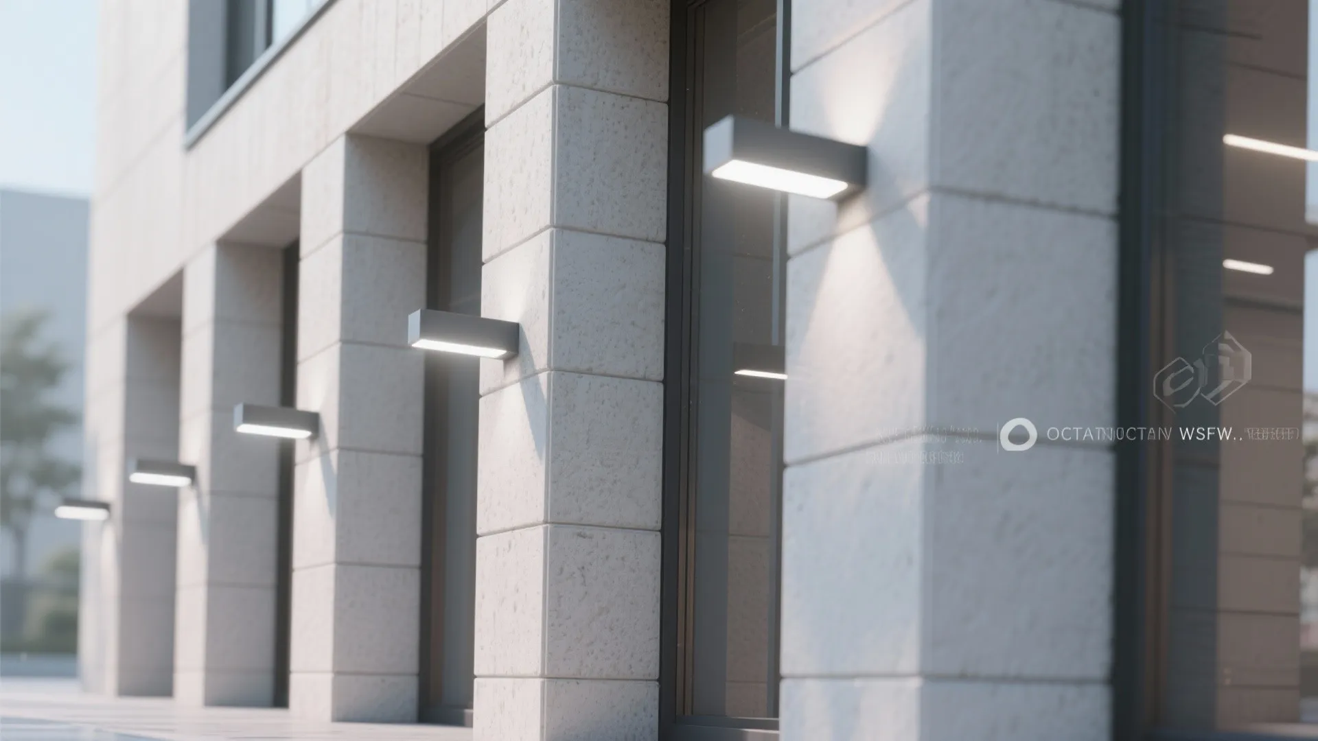 1. Linear LED Wall Sconces for Modern Facades