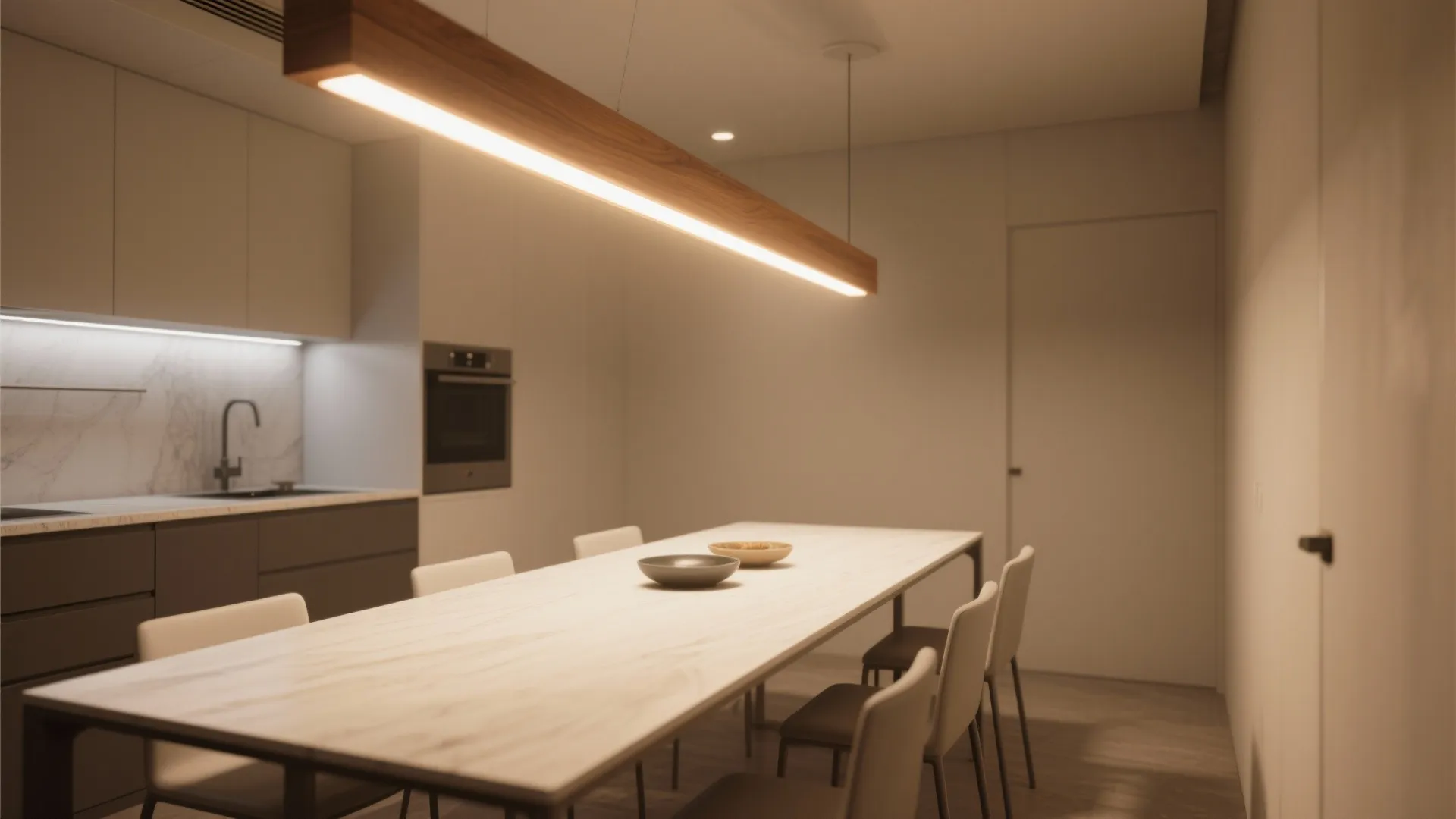 2. Linear LED with Warm Diffuser