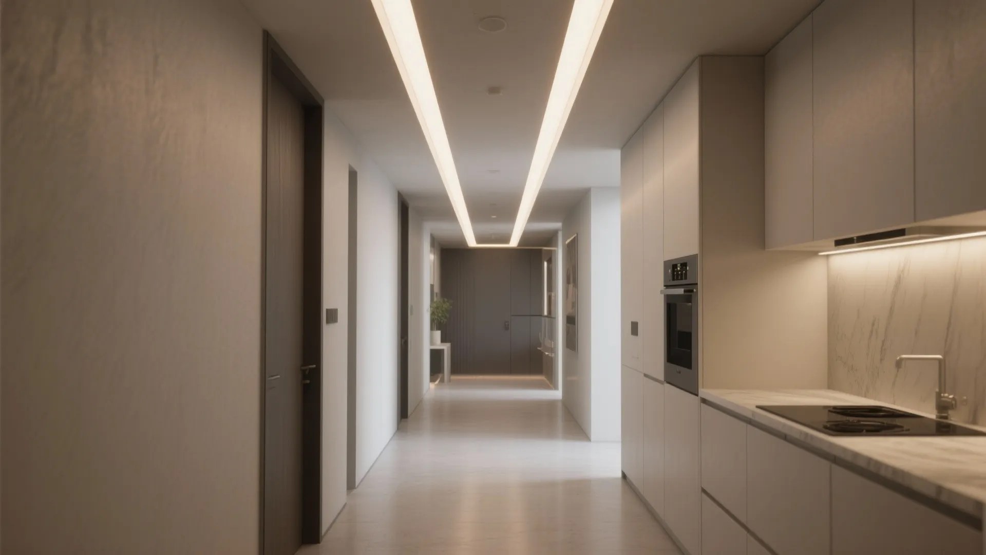 5. Recessed linear luminaires